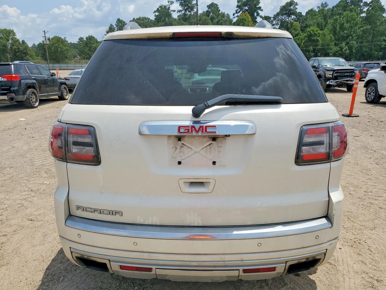 2014 Gmc Acadia Denali Белый vin: 1GKKRTKD5EJ256639