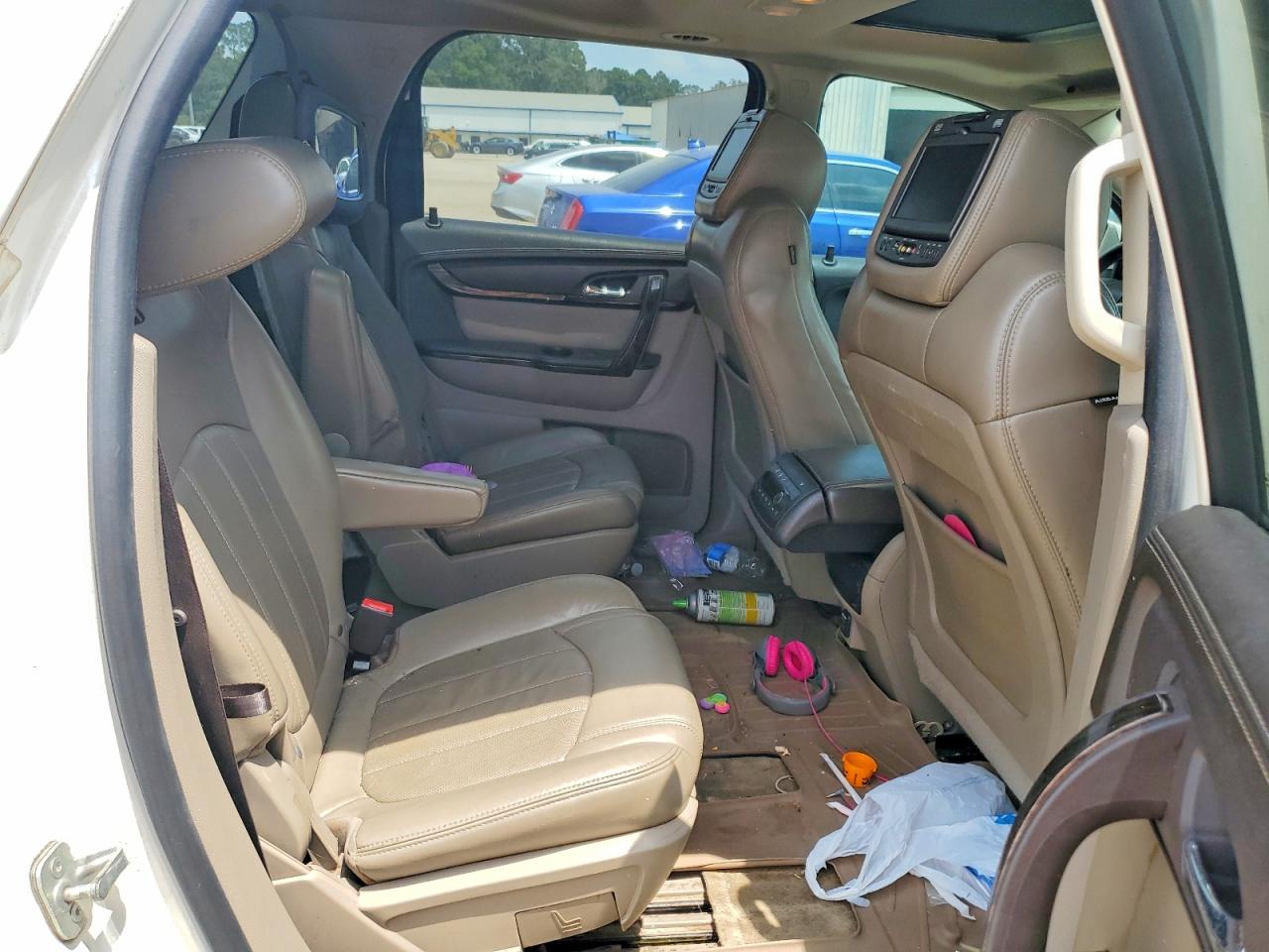 2014 Gmc Acadia Denali Белый vin: 1GKKRTKD5EJ256639