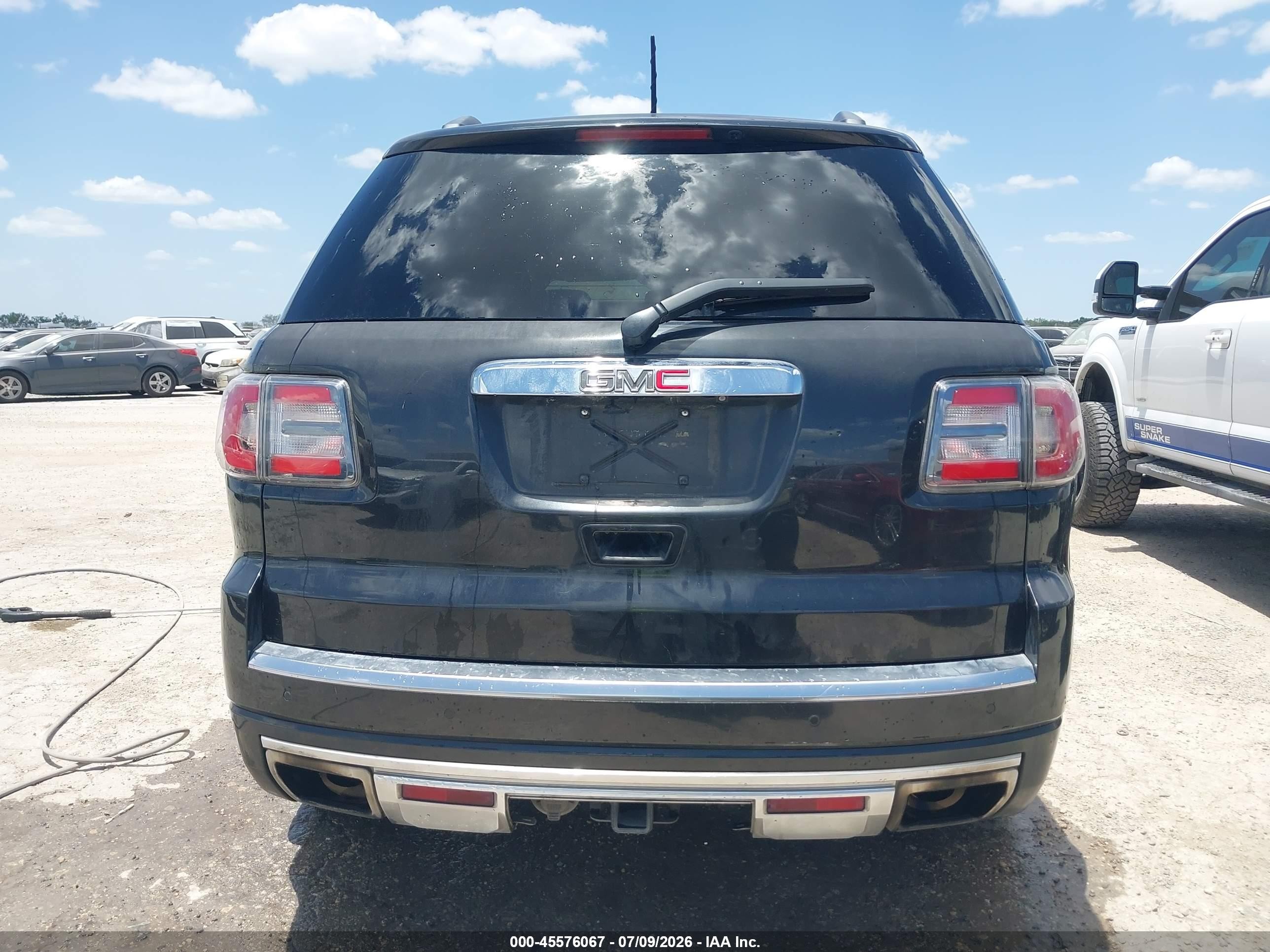 2014 Gmc Acadia Denali Black vin: 1GKKRTKD6EJ245746