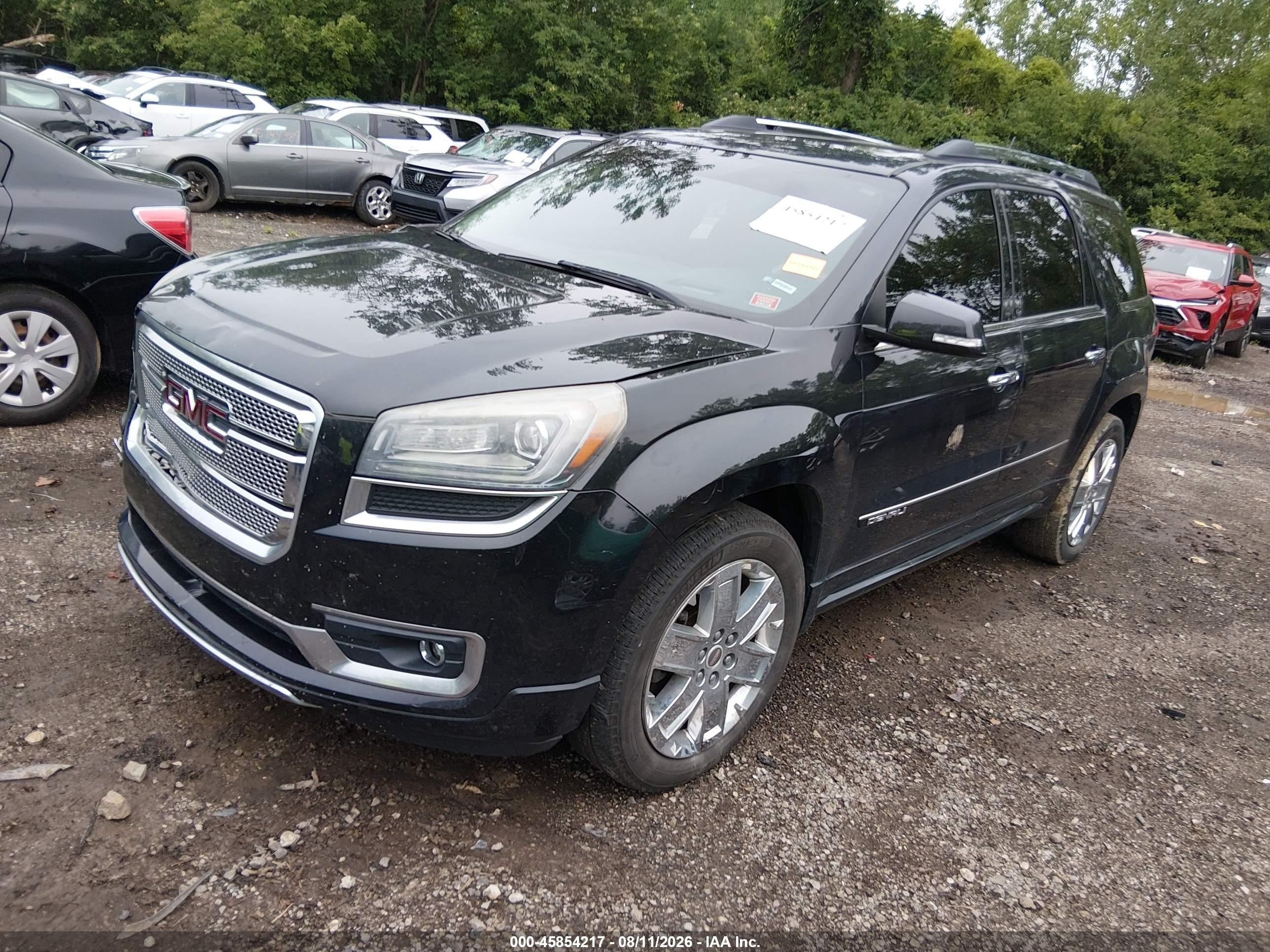 2014 Gmc Acadia Denali Black vin: 1GKKRTKD6EJ327542