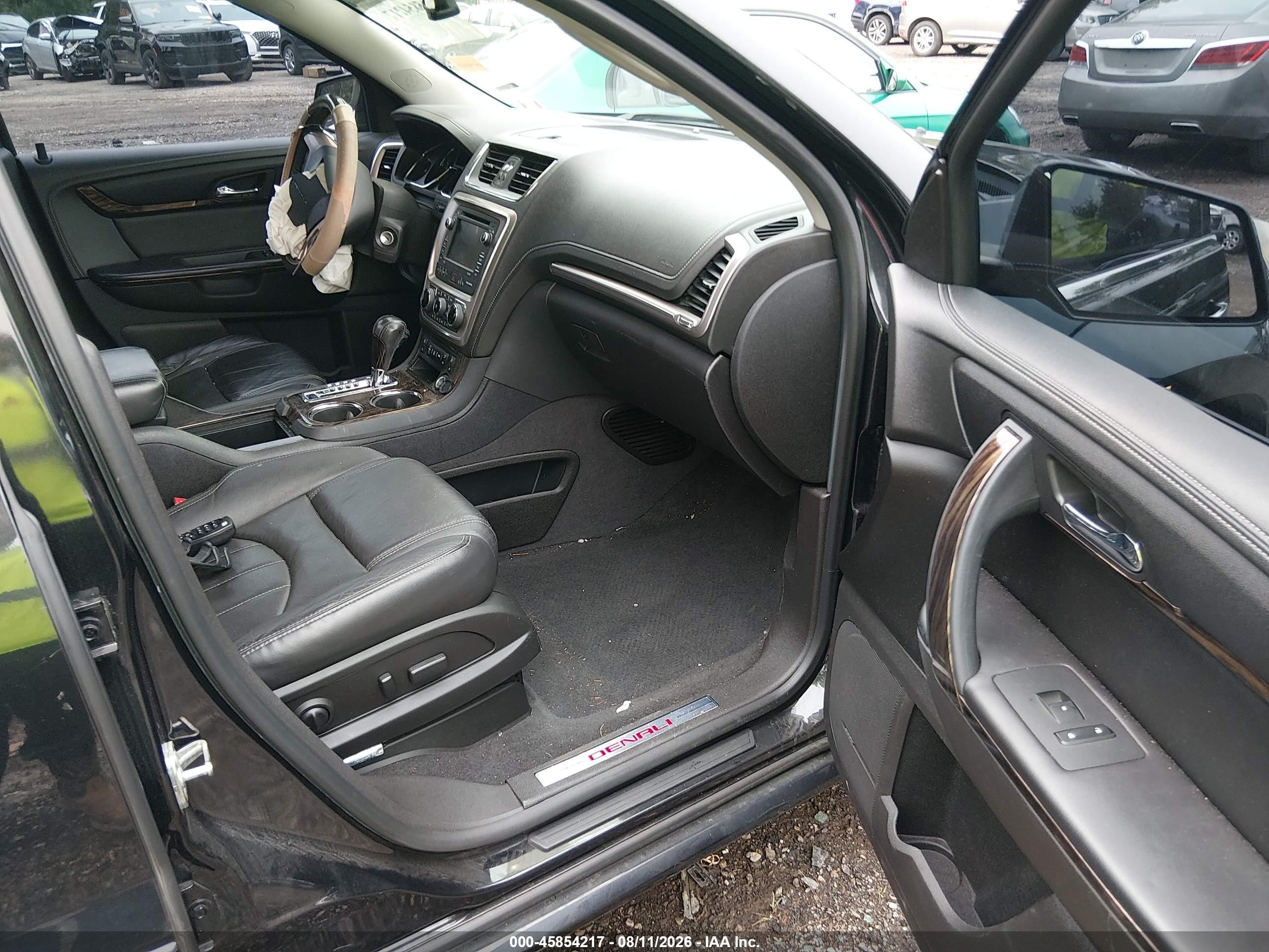 2014 Gmc Acadia Denali Black vin: 1GKKRTKD6EJ327542