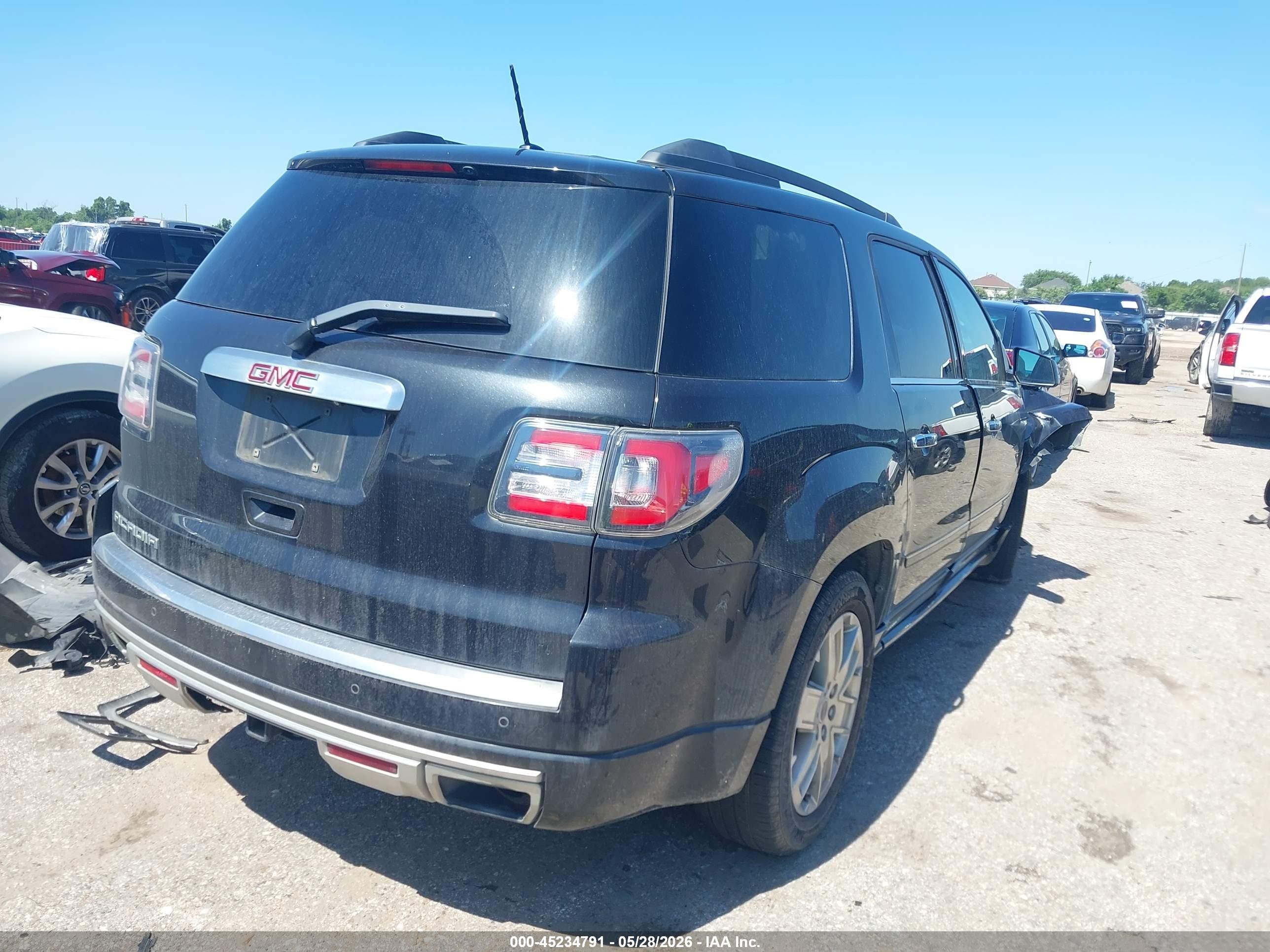 2015 Gmc Acadia Denali Blue vin: 1GKKRTKD6FJ196288