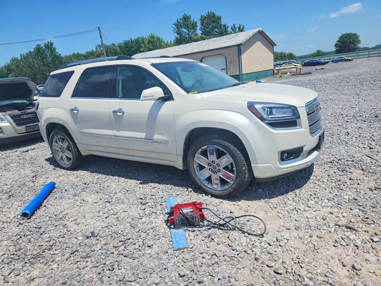 2015 Gmc Acadia Denali White vin: 1GKKRTKD6FJ253816