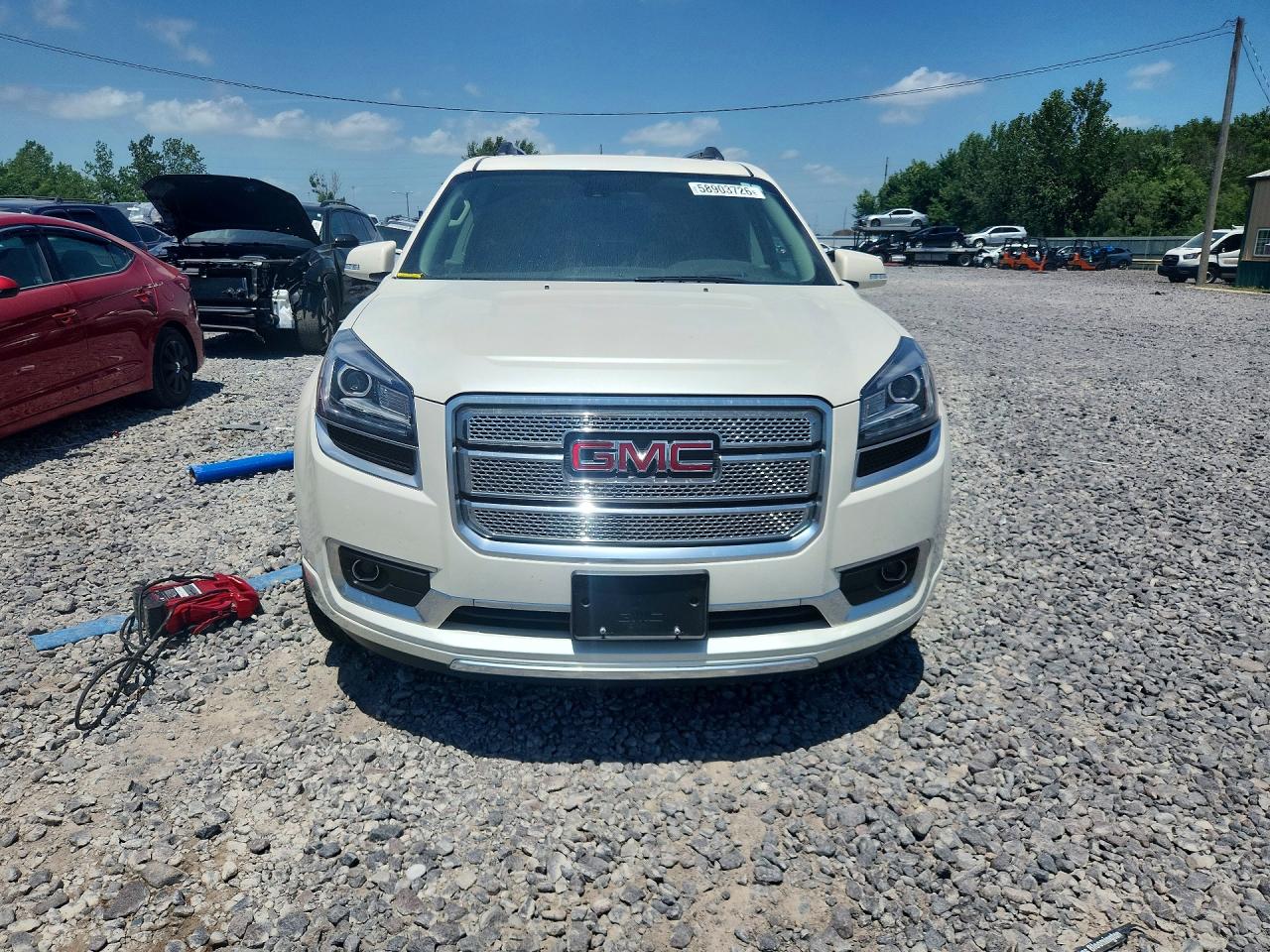 2015 Gmc Acadia Denali White vin: 1GKKRTKD6FJ253816