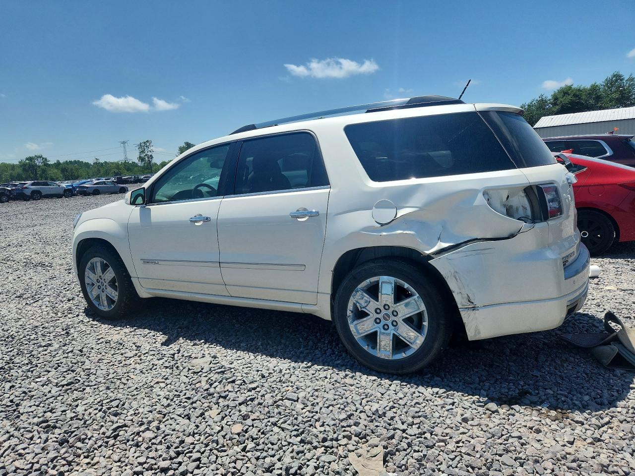 2015 Gmc Acadia Denali White vin: 1GKKRTKD6FJ253816