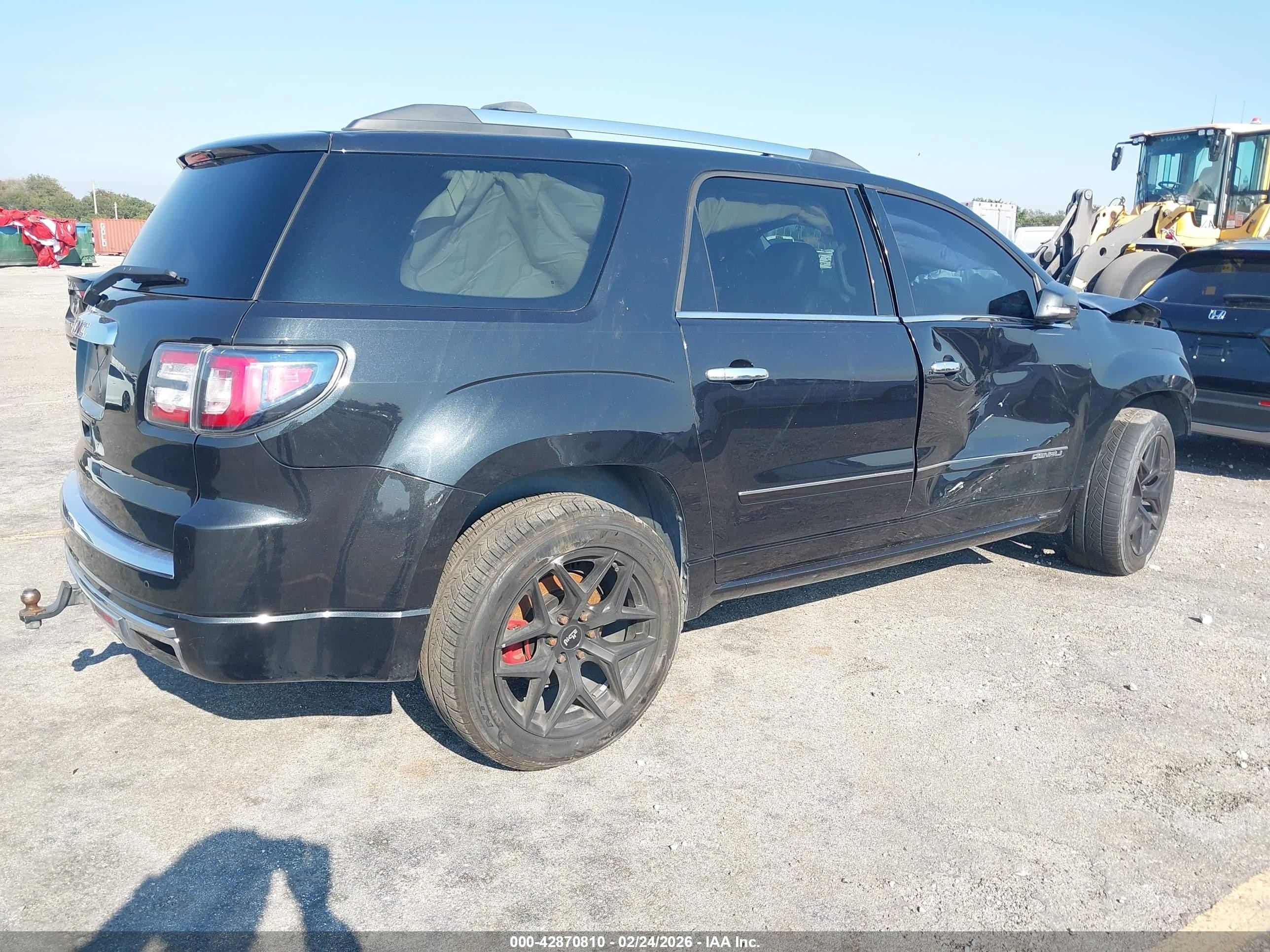 2015 Gmc Acadia Denali Черный vin: 1GKKRTKD6FJ306255