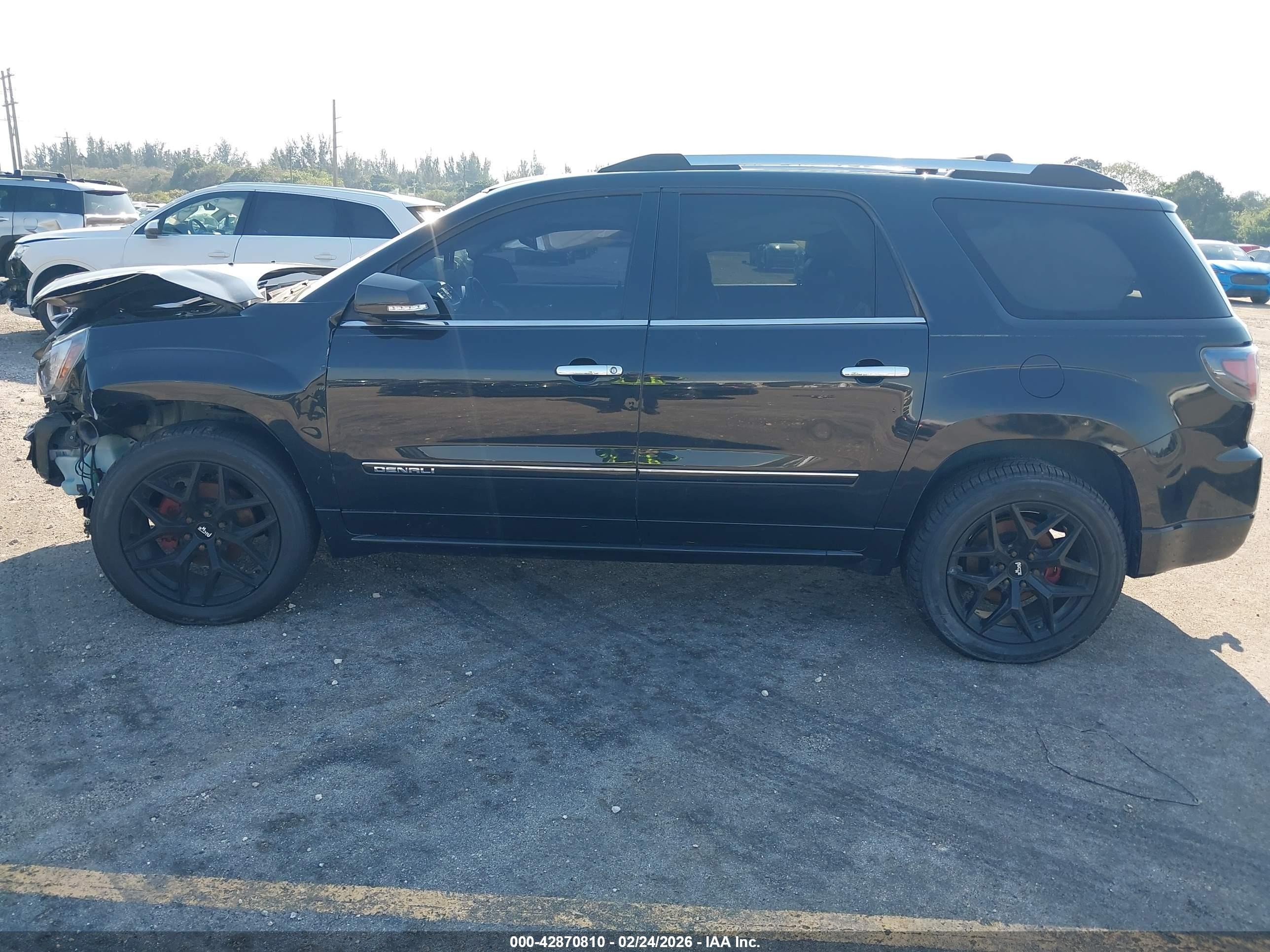 2015 Gmc Acadia Denali Черный vin: 1GKKRTKD6FJ306255