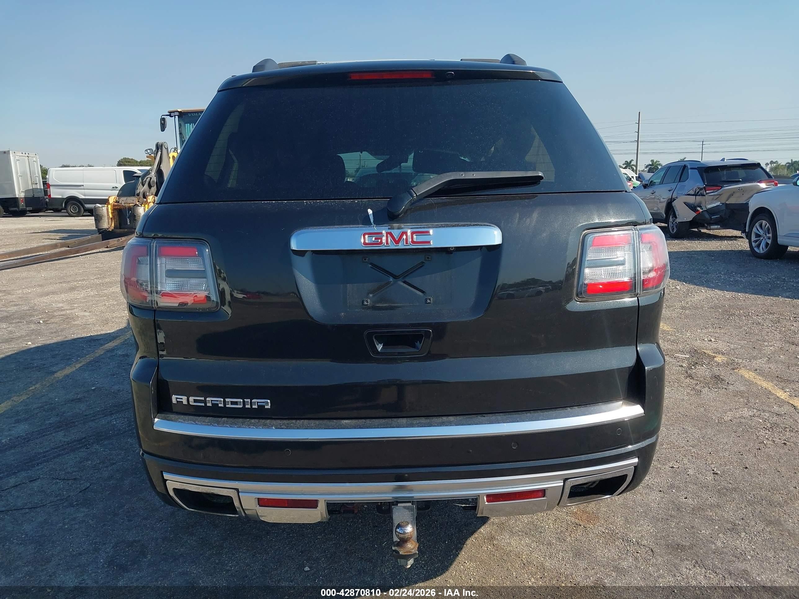 2015 Gmc Acadia Denali Черный vin: 1GKKRTKD6FJ306255