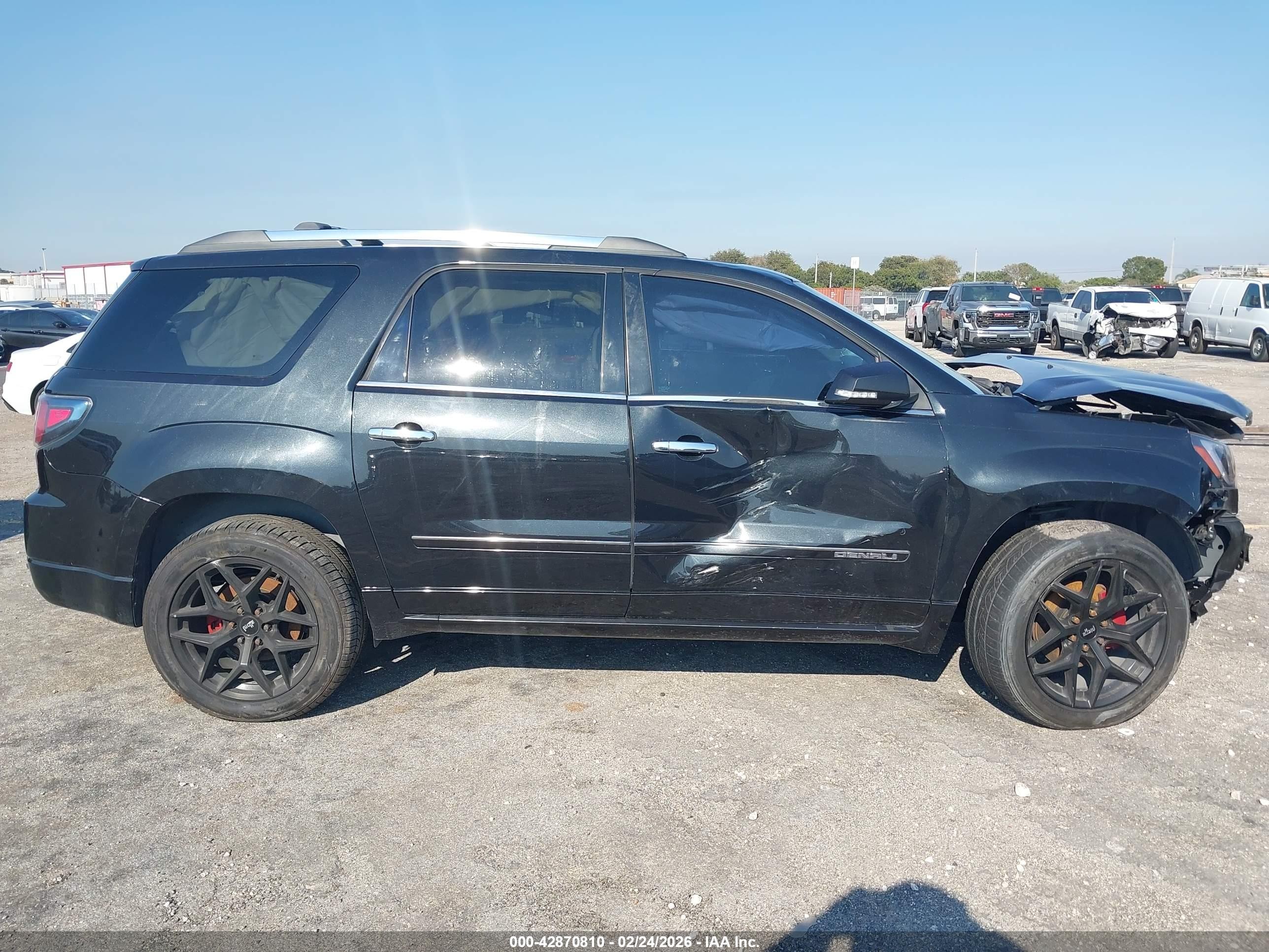 2015 Gmc Acadia Denali Черный vin: 1GKKRTKD6FJ306255