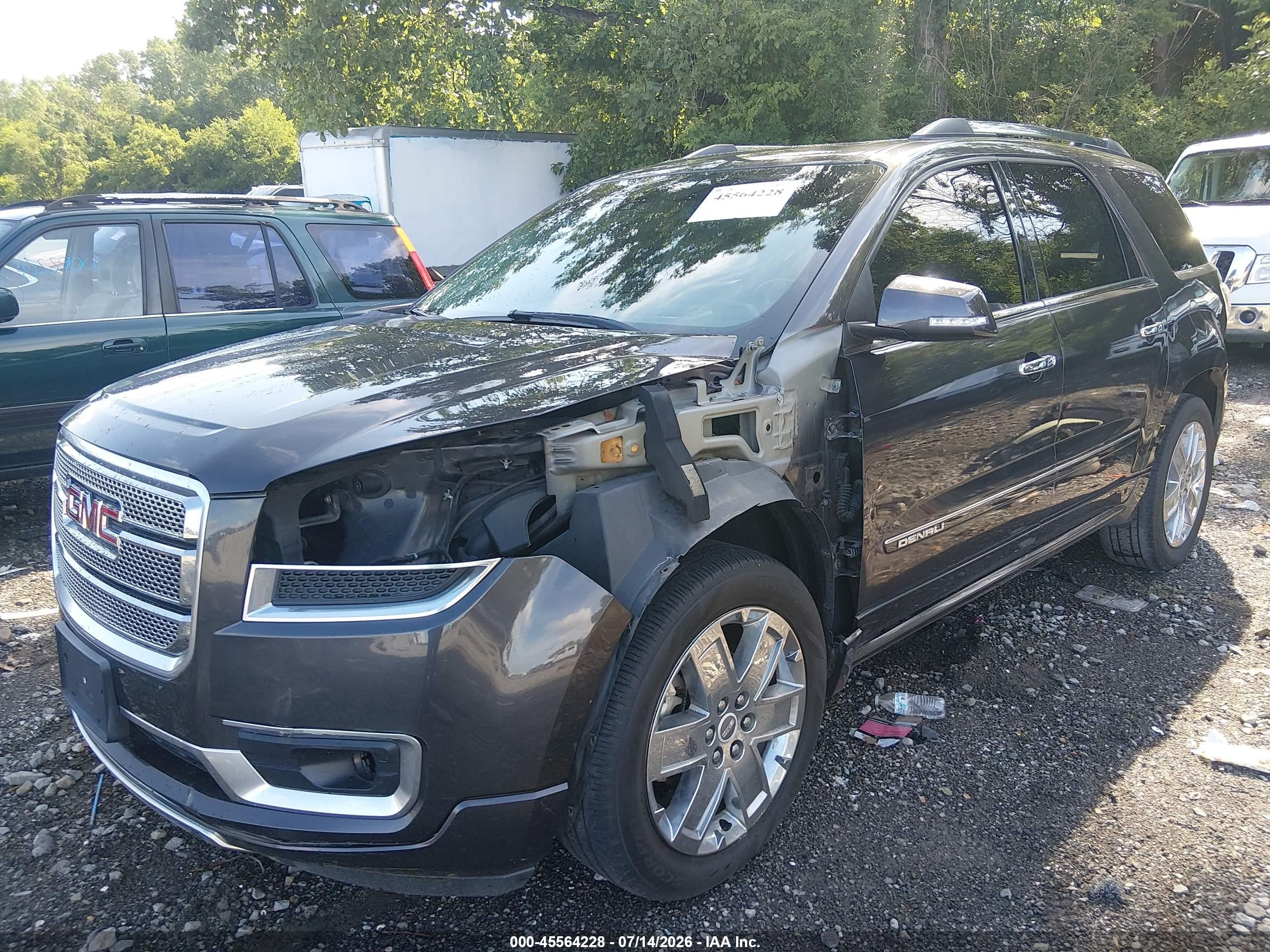 2015 Gmc Acadia Denali Gray vin: 1GKKRTKD6FJ318244