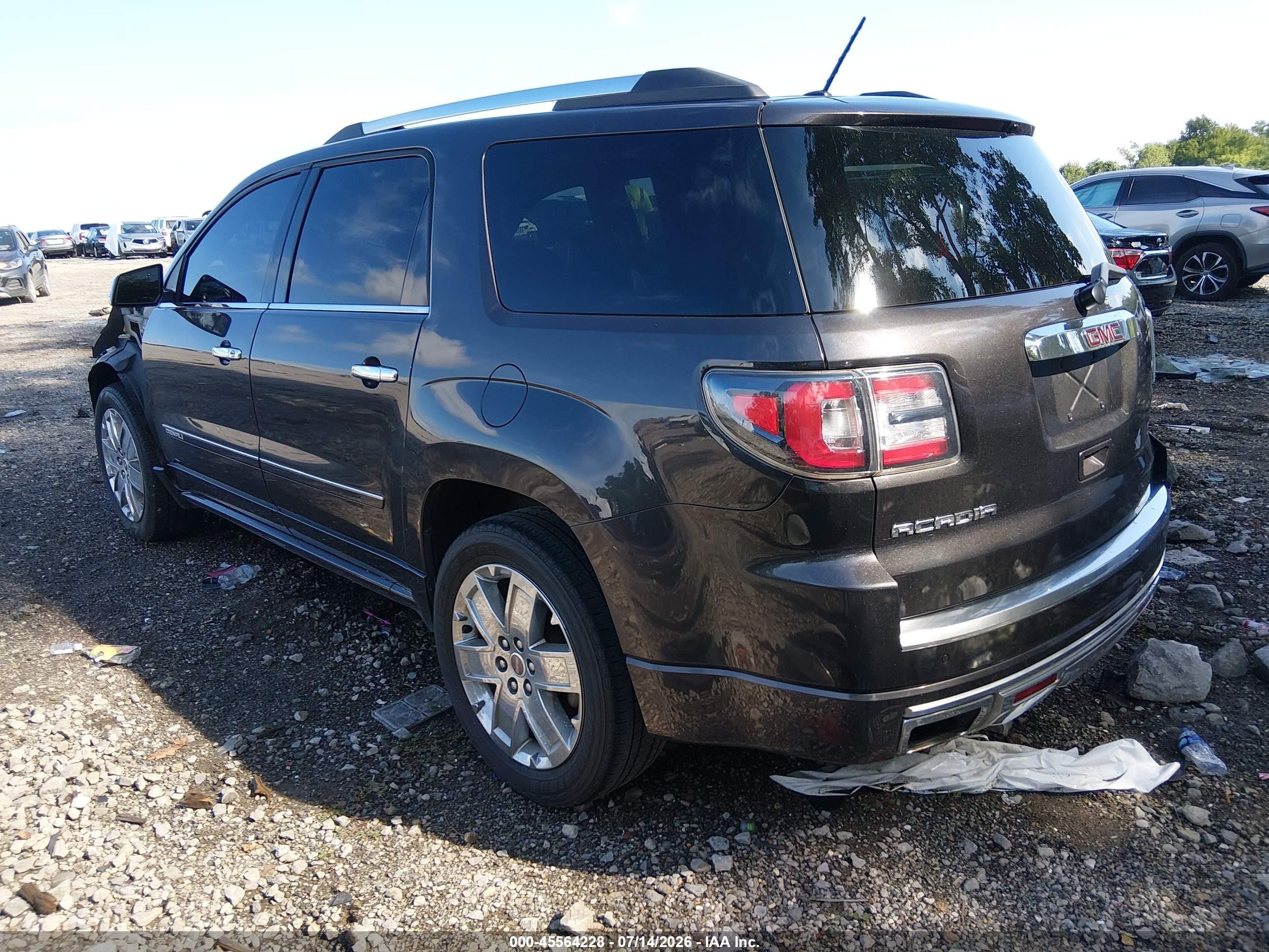 2015 Gmc Acadia Denali Gray vin: 1GKKRTKD6FJ318244