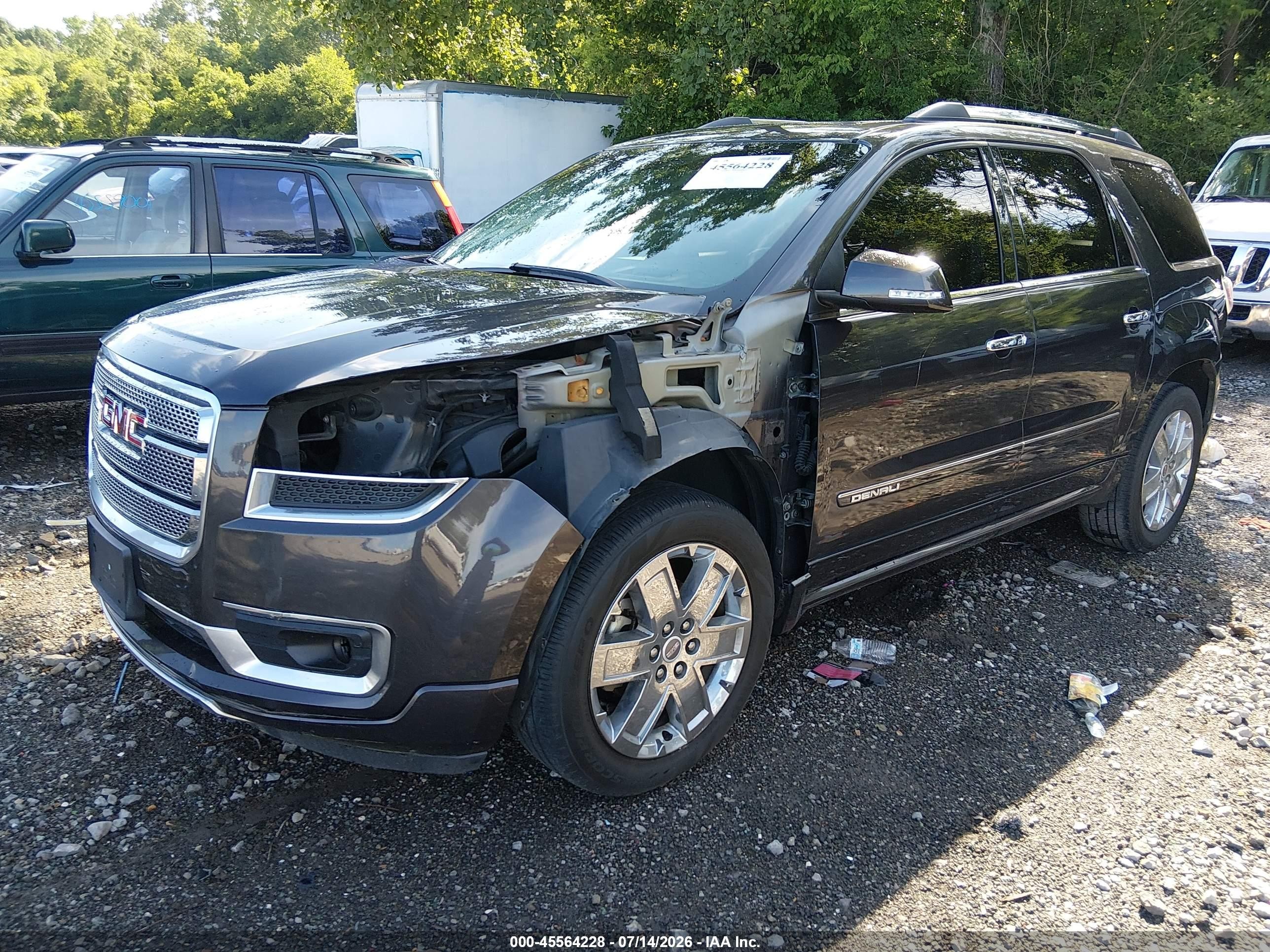 2015 Gmc Acadia Denali Gray vin: 1GKKRTKD6FJ318244