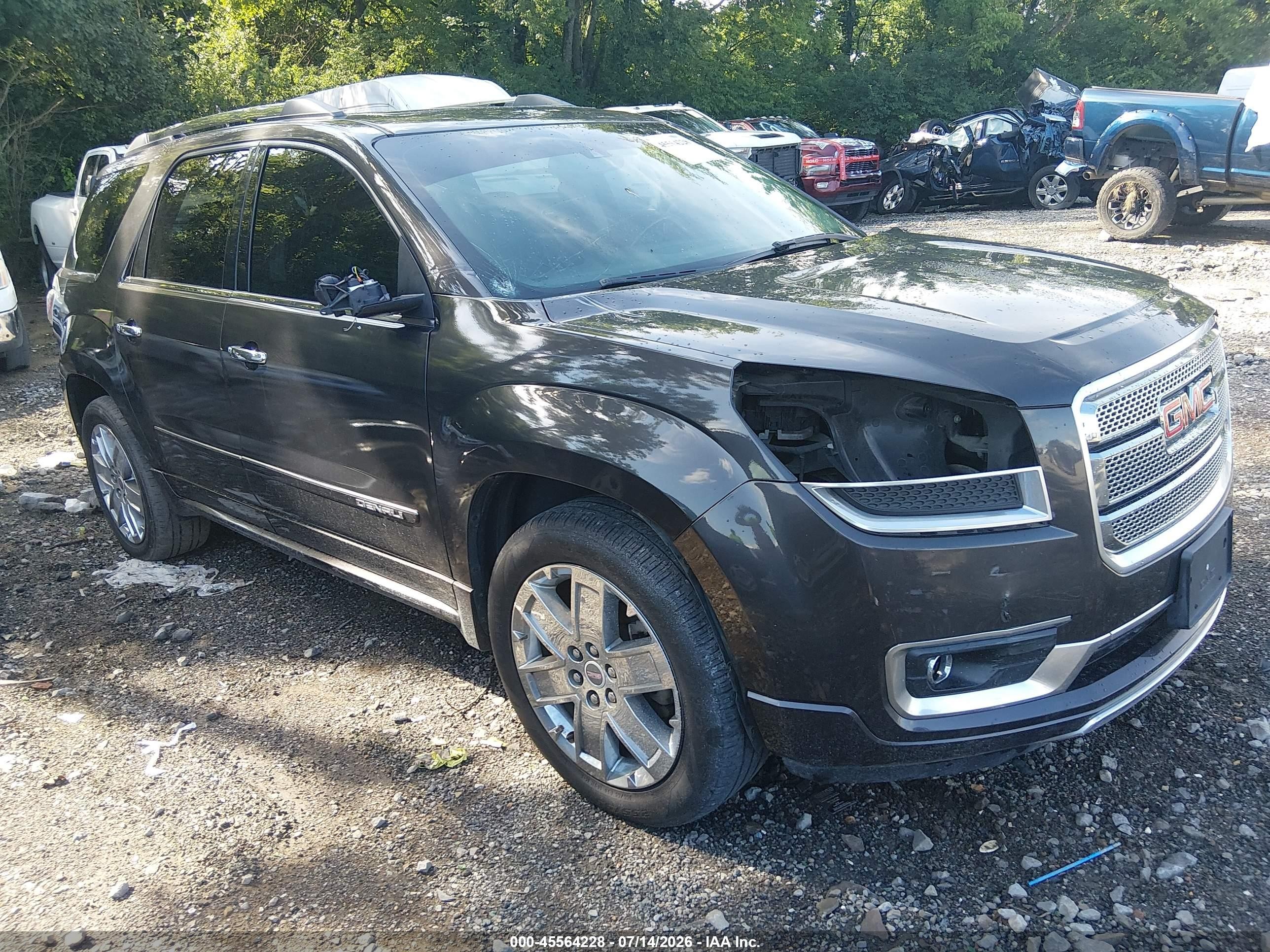 2015 Gmc Acadia Denali Gray vin: 1GKKRTKD6FJ318244