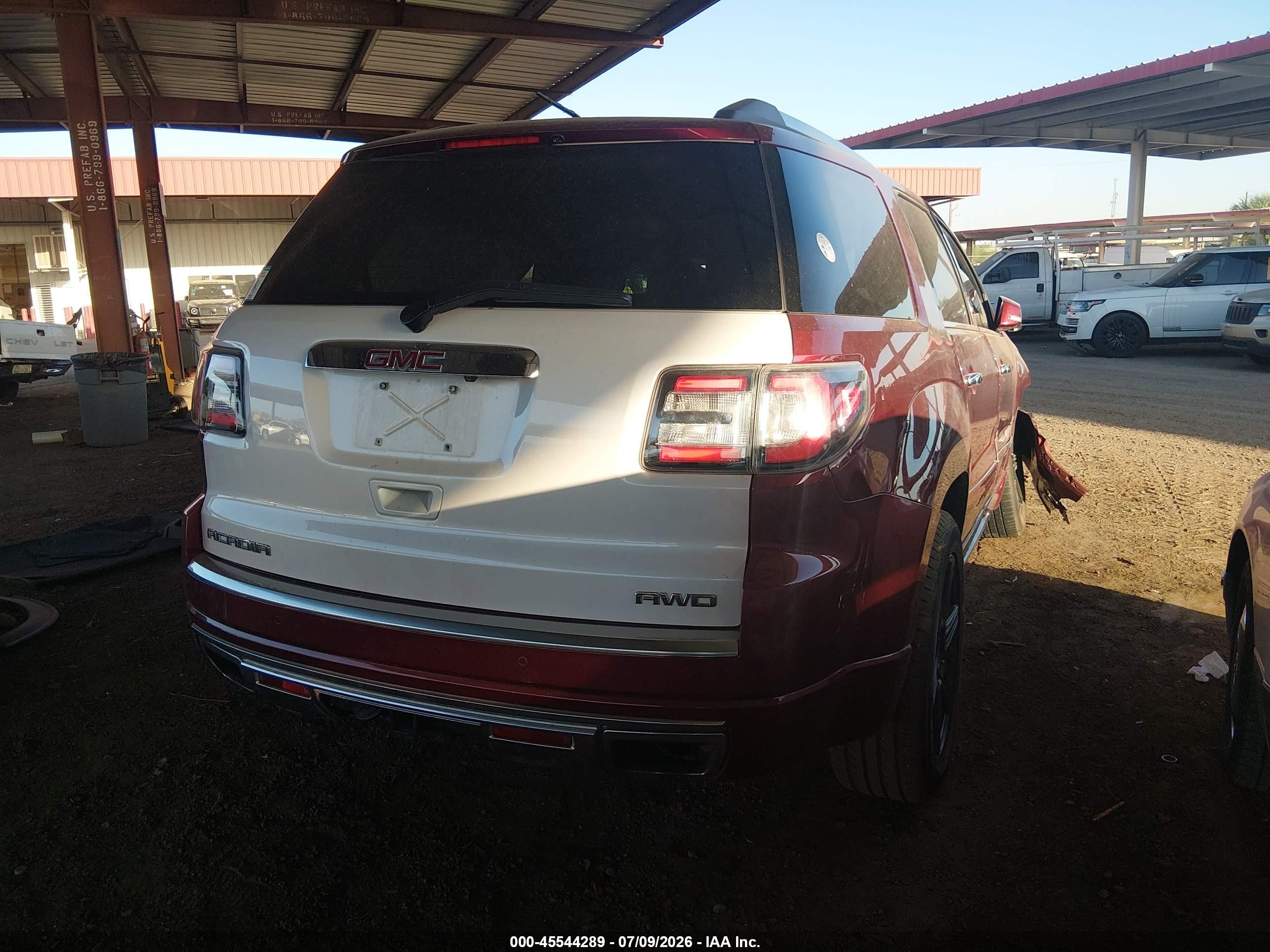 2015 Gmc Acadia Denali Красный vin: 1GKKRTKD6FJ369002