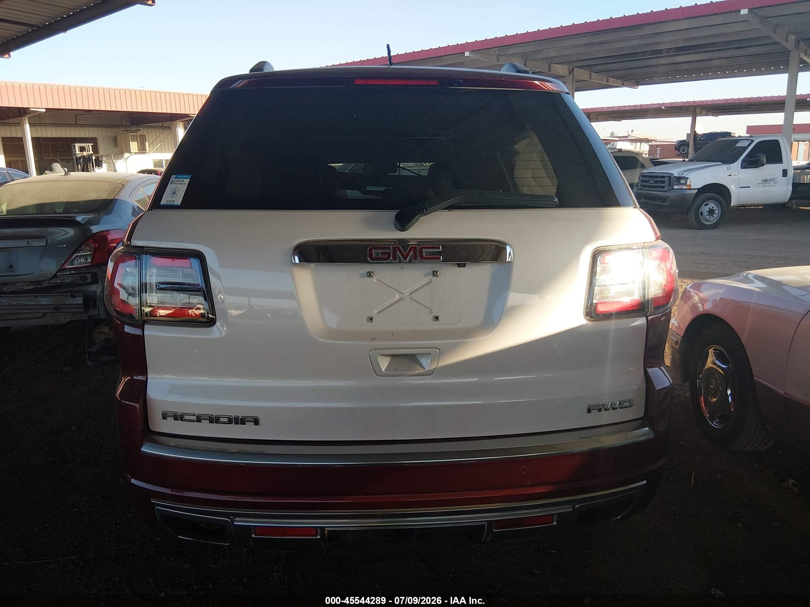 2015 Gmc Acadia Denali Красный vin: 1GKKRTKD6FJ369002