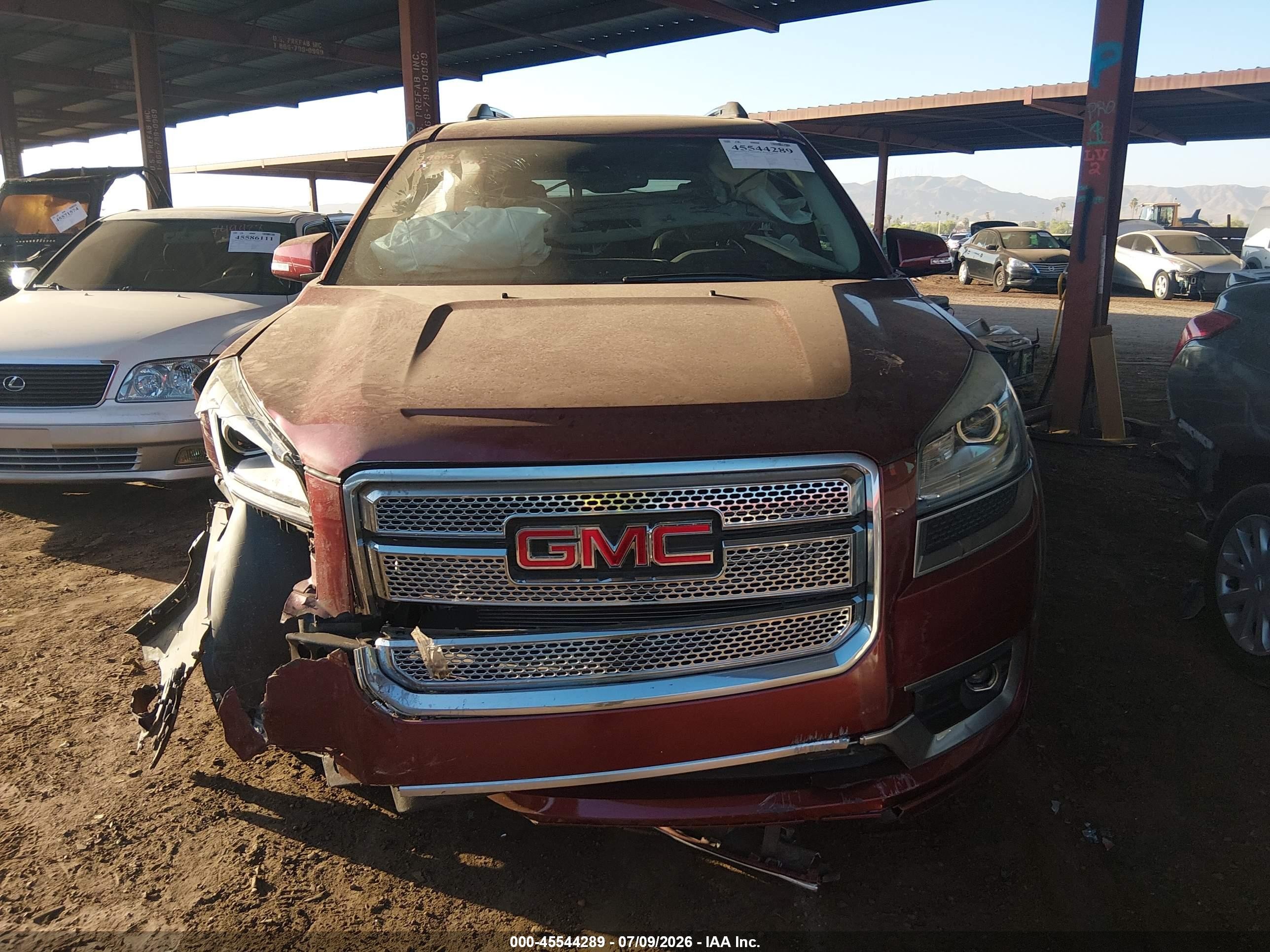 2015 Gmc Acadia Denali Красный vin: 1GKKRTKD6FJ369002