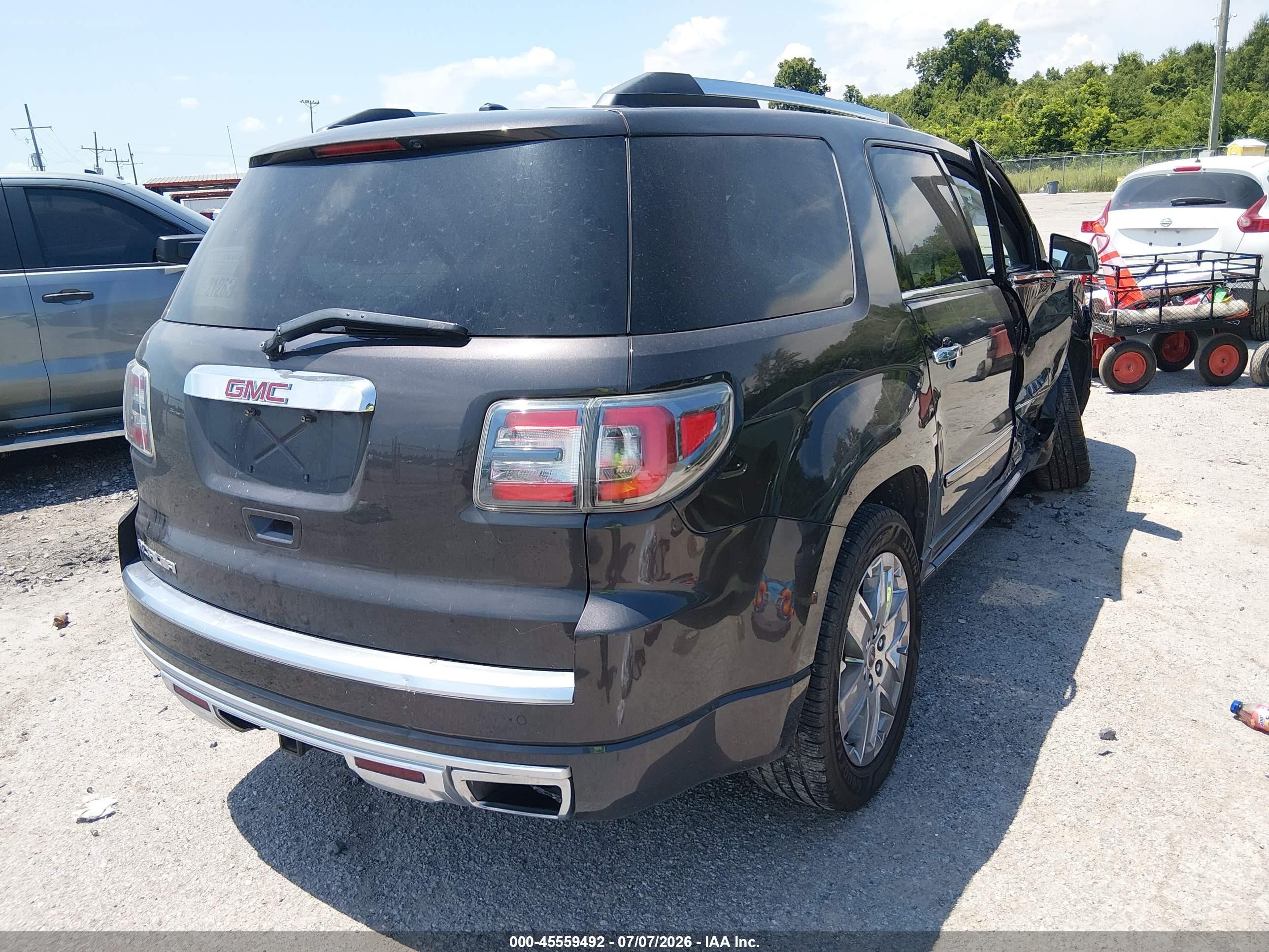 2013 Gmc Acadia Denali Gray vin: 1GKKRTKD7DJ160350