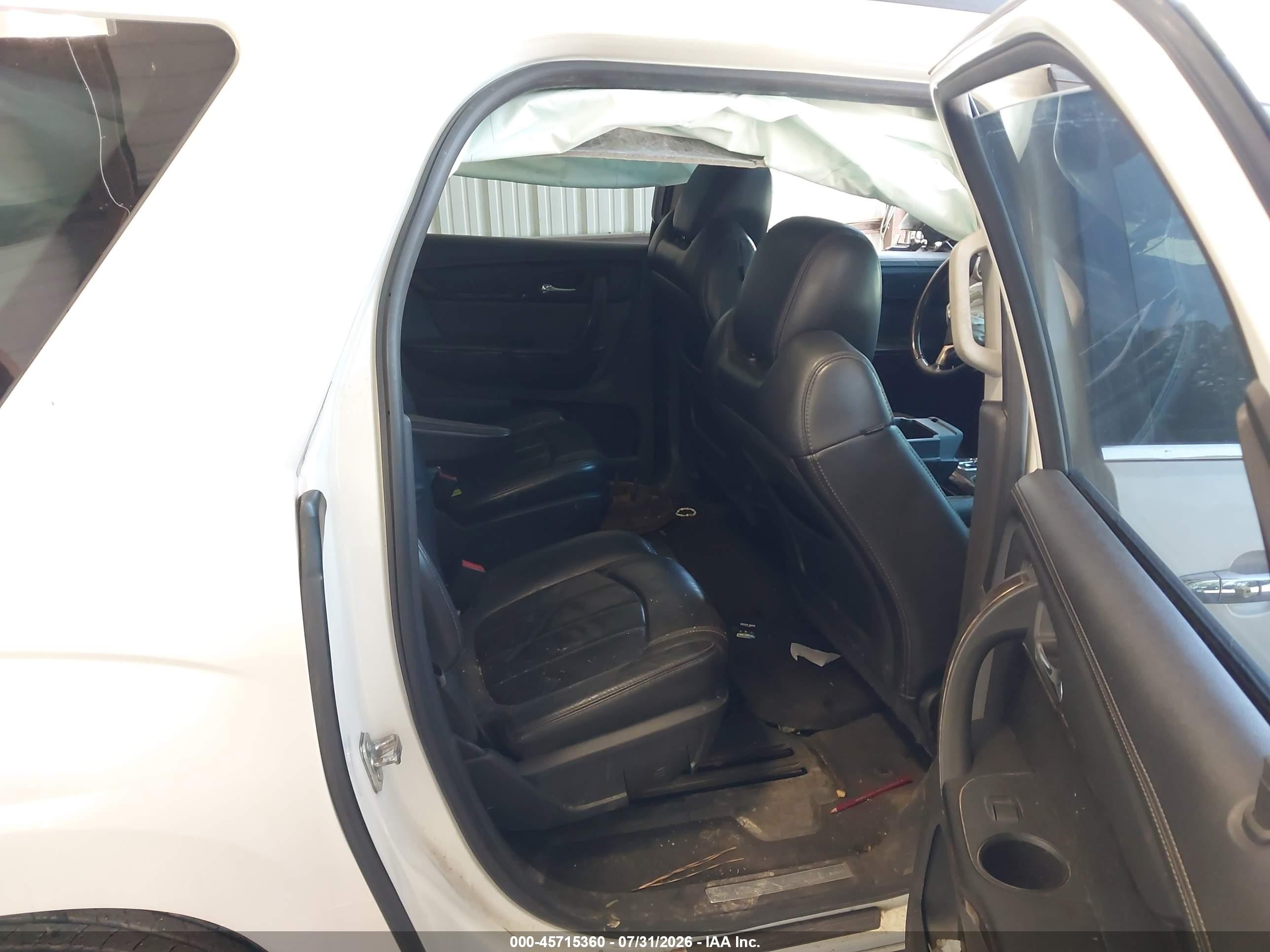 2013 Gmc Acadia Denali White vin: 1GKKRTKD7DJ173230