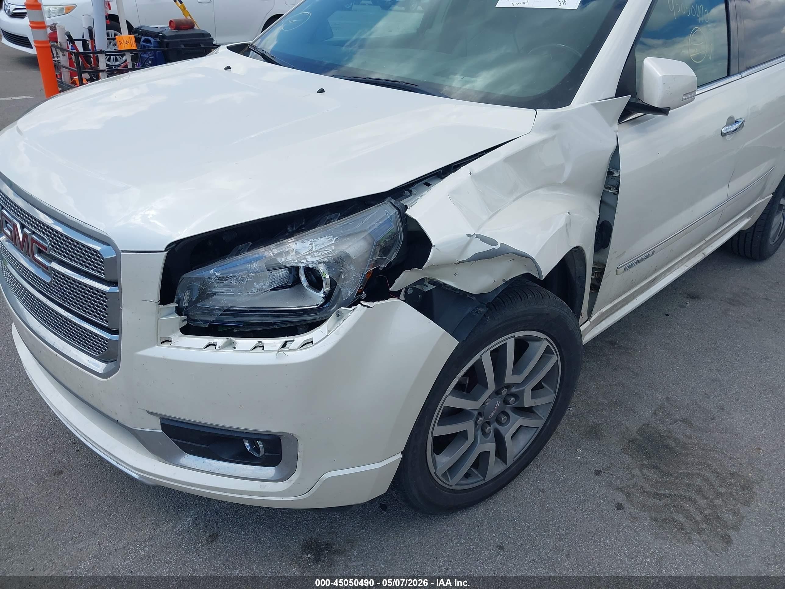 2014 Gmc Acadia Denali Белый vin: 1GKKRTKD7EJ172161