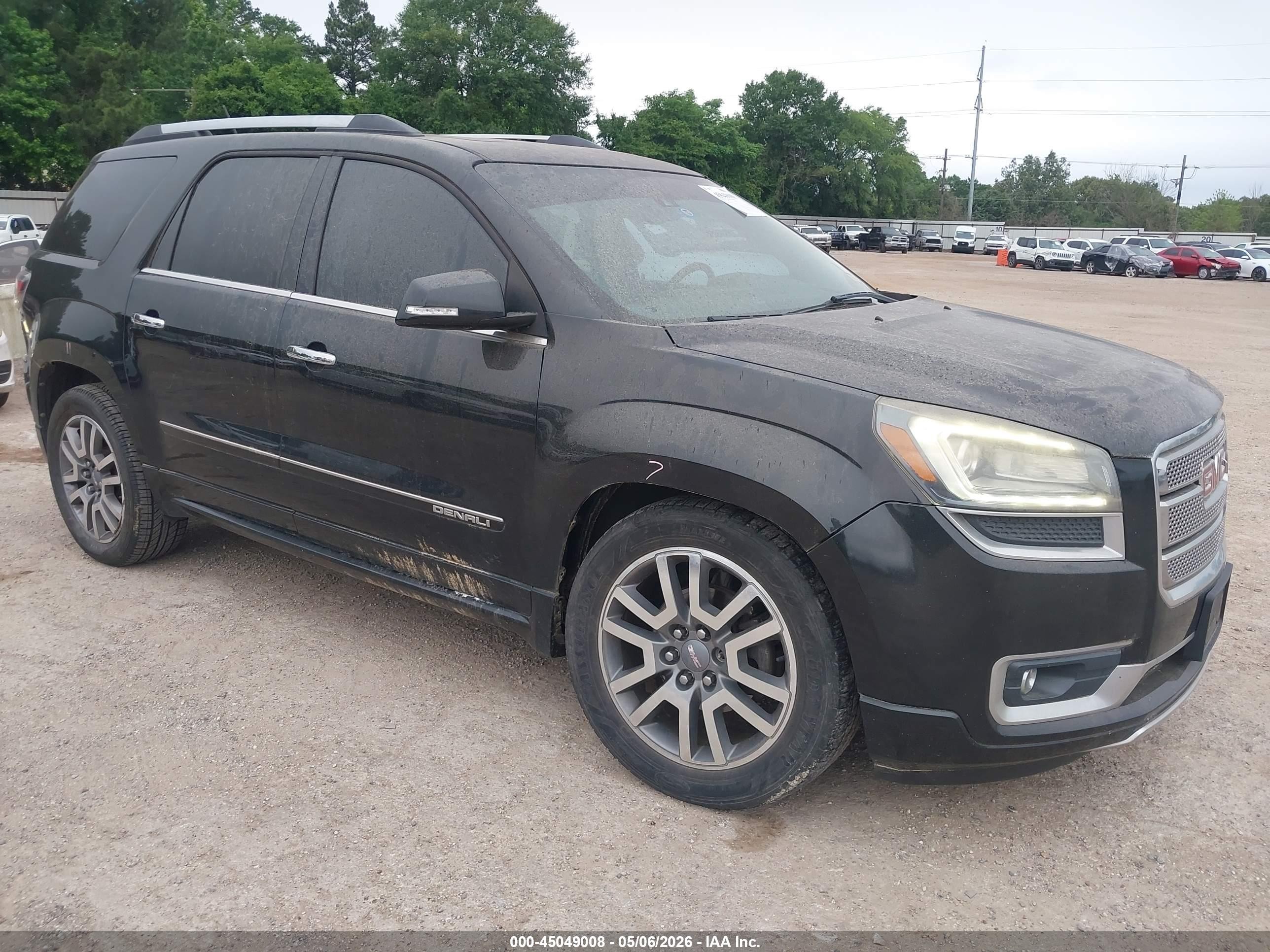 2014 Gmc Acadia Denali Черный vin: 1GKKRTKD7EJ244346