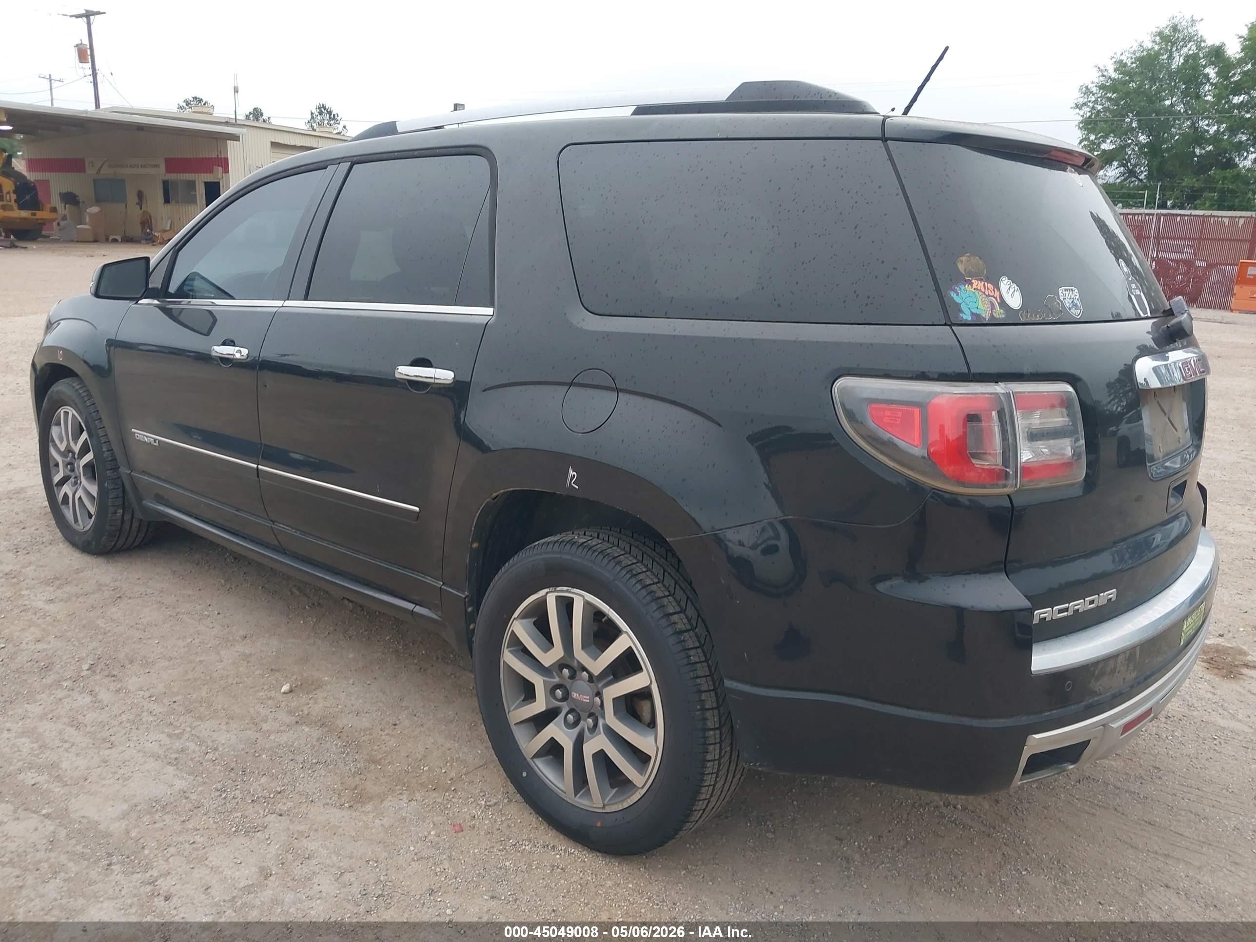 2014 Gmc Acadia Denali Черный vin: 1GKKRTKD7EJ244346