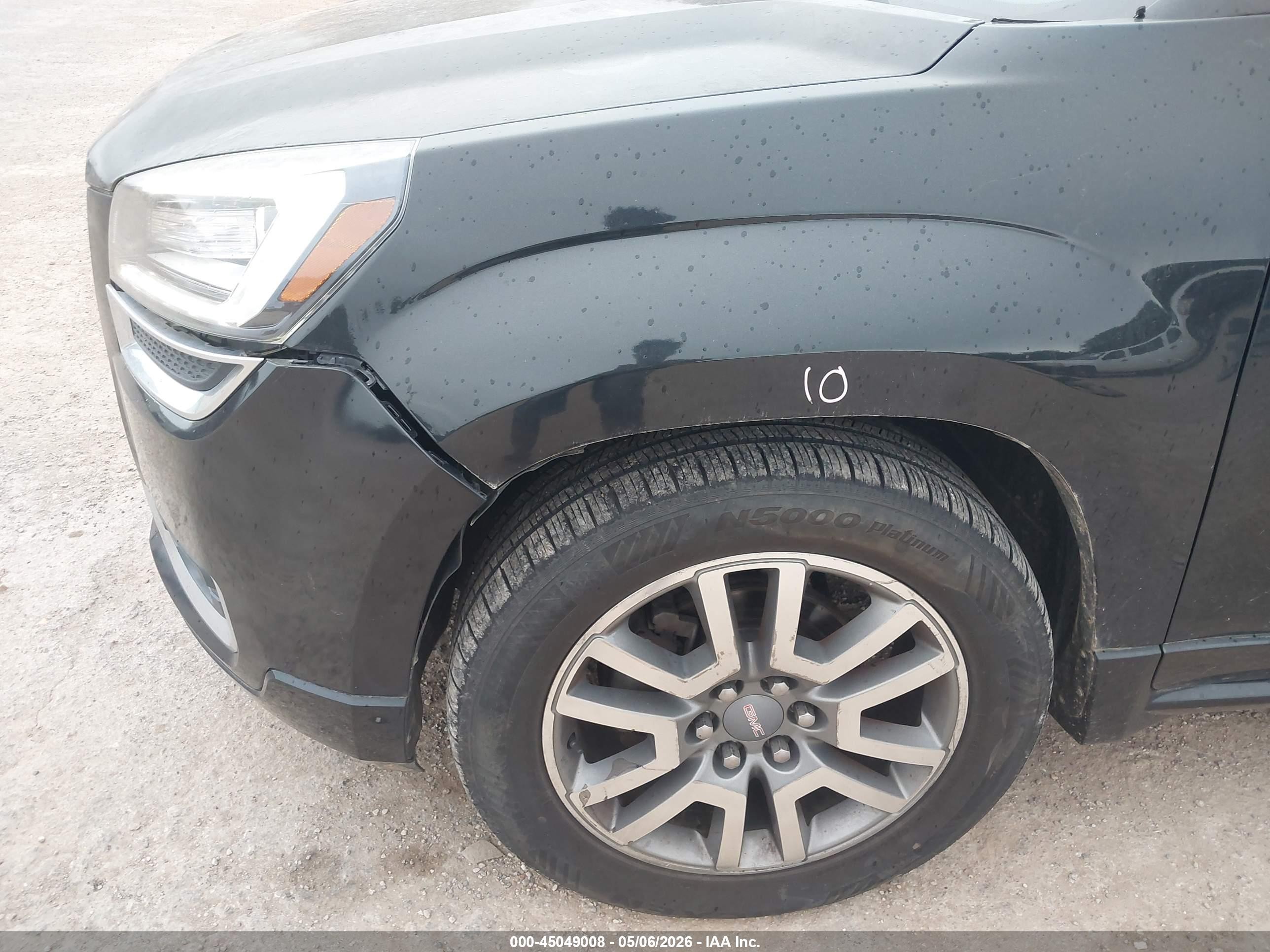 2014 Gmc Acadia Denali Черный vin: 1GKKRTKD7EJ244346