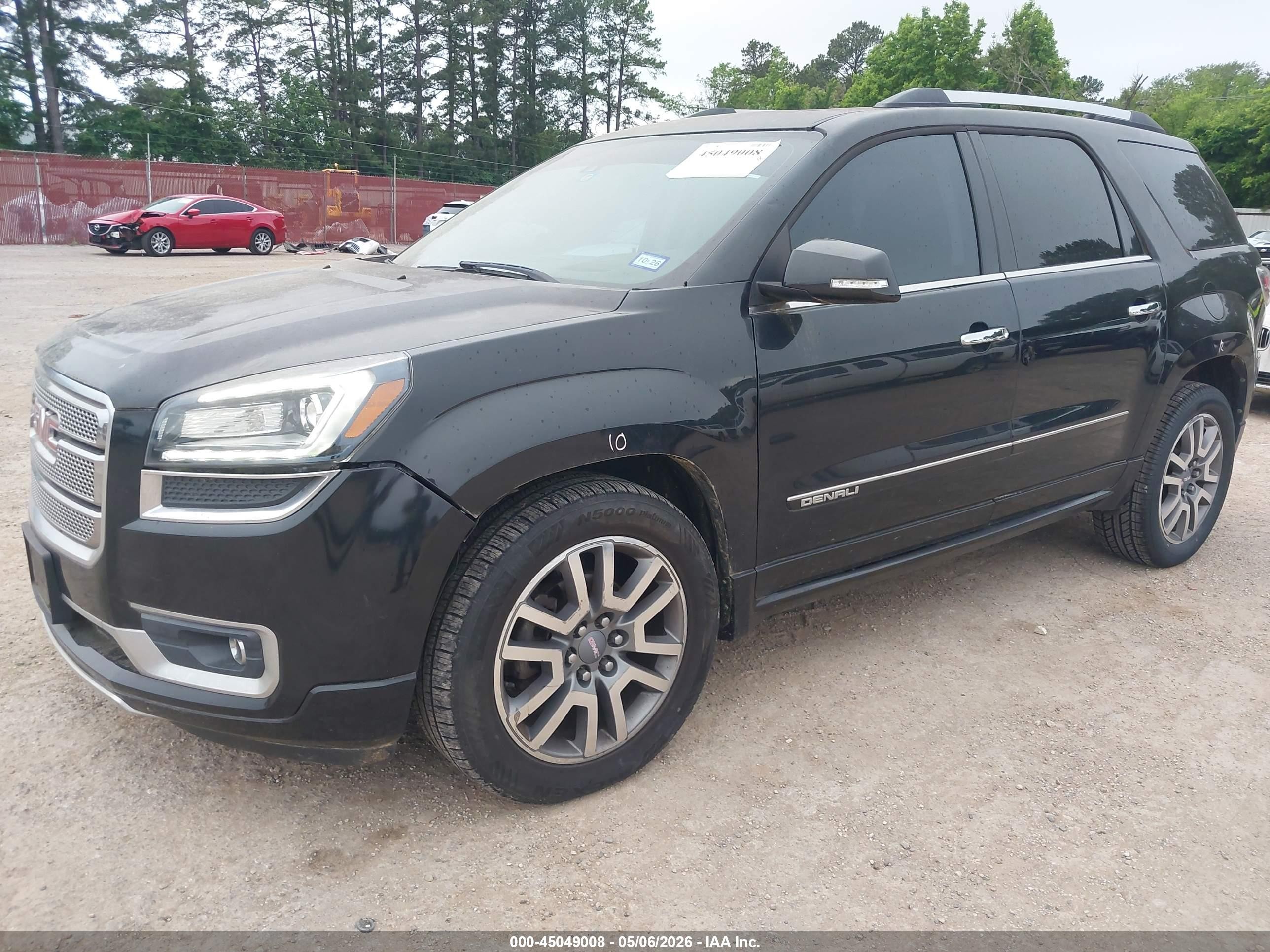 2014 Gmc Acadia Denali Черный vin: 1GKKRTKD7EJ244346