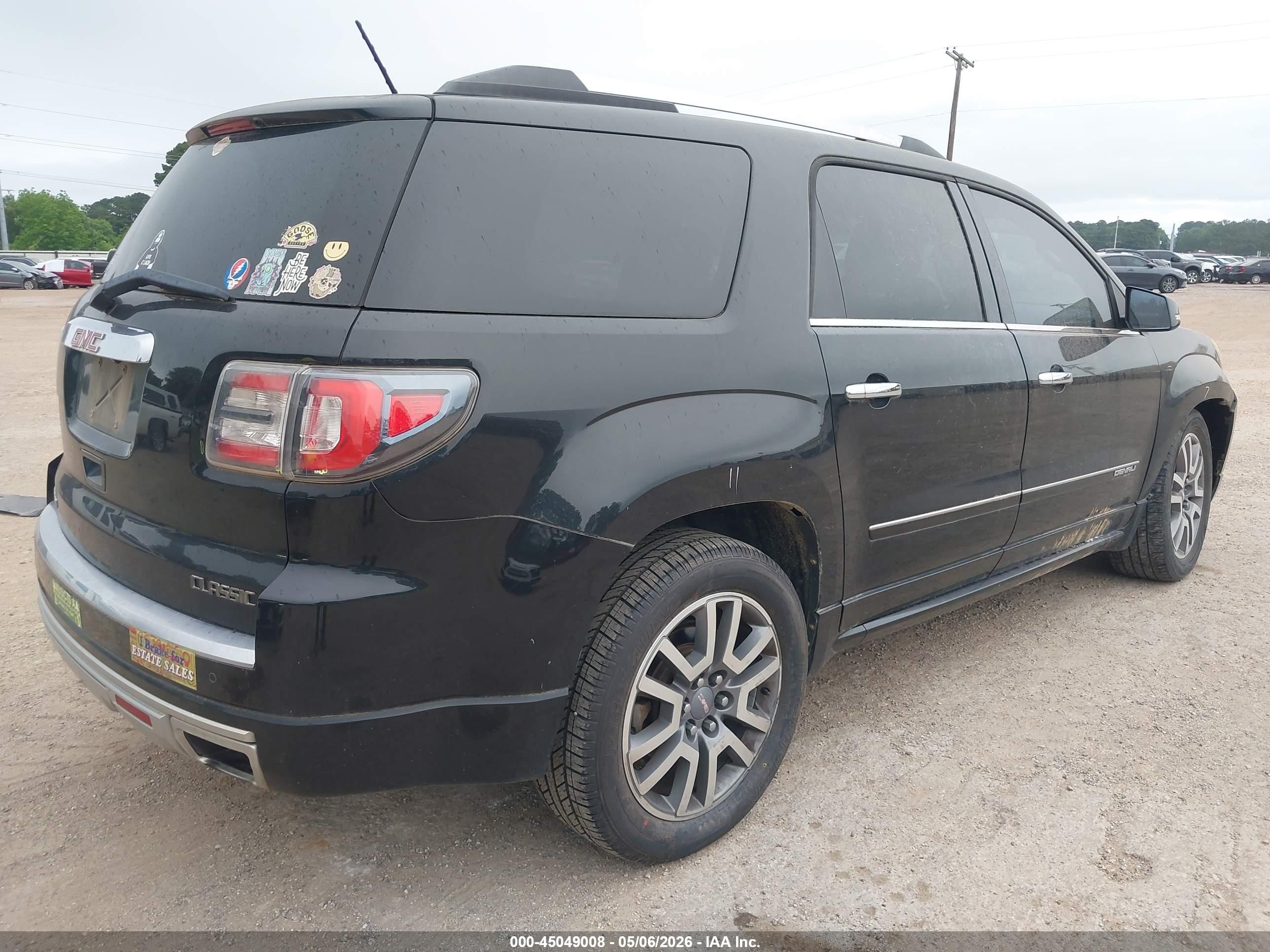 2014 Gmc Acadia Denali Черный vin: 1GKKRTKD7EJ244346
