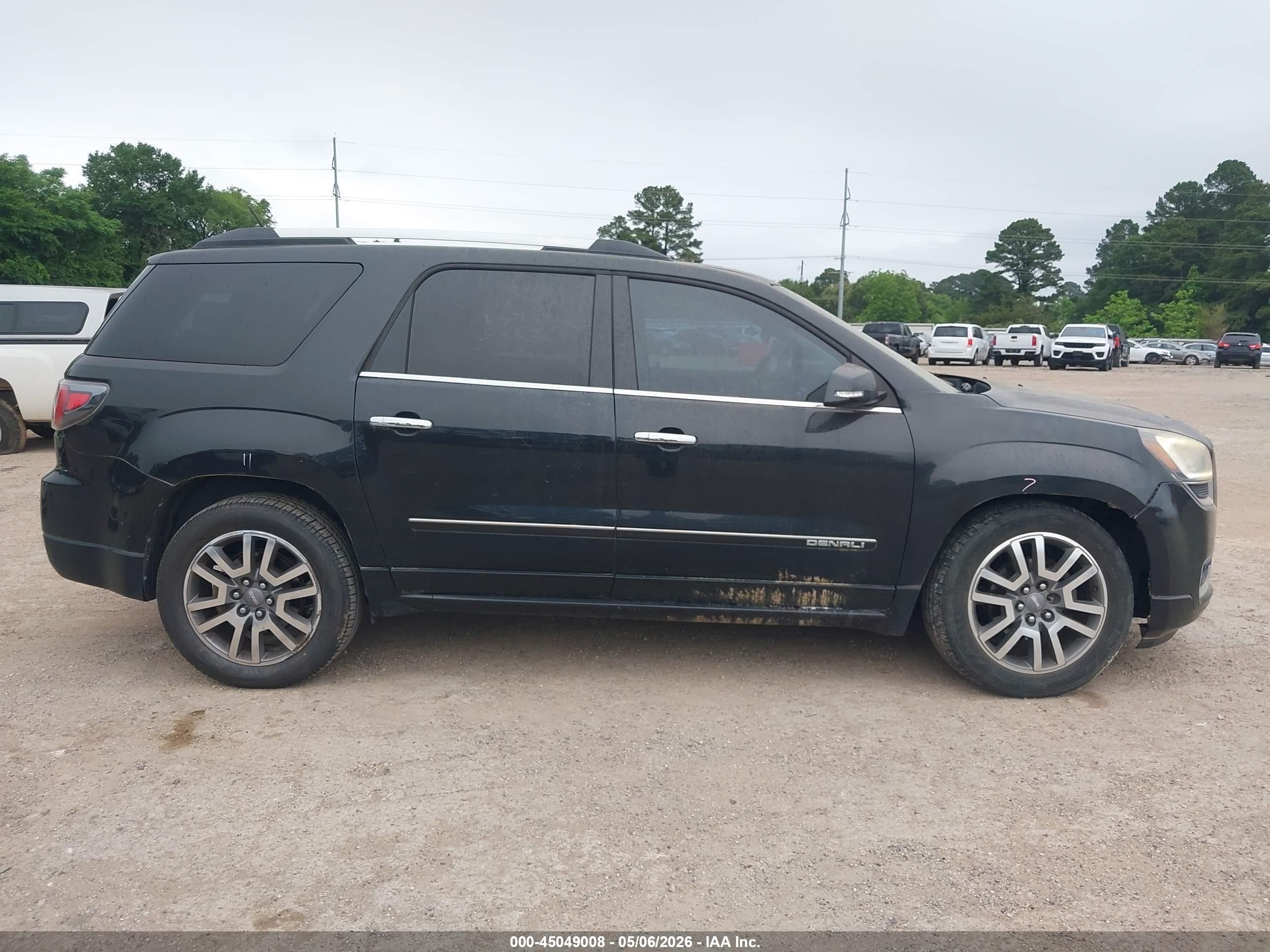 2014 Gmc Acadia Denali Черный vin: 1GKKRTKD7EJ244346