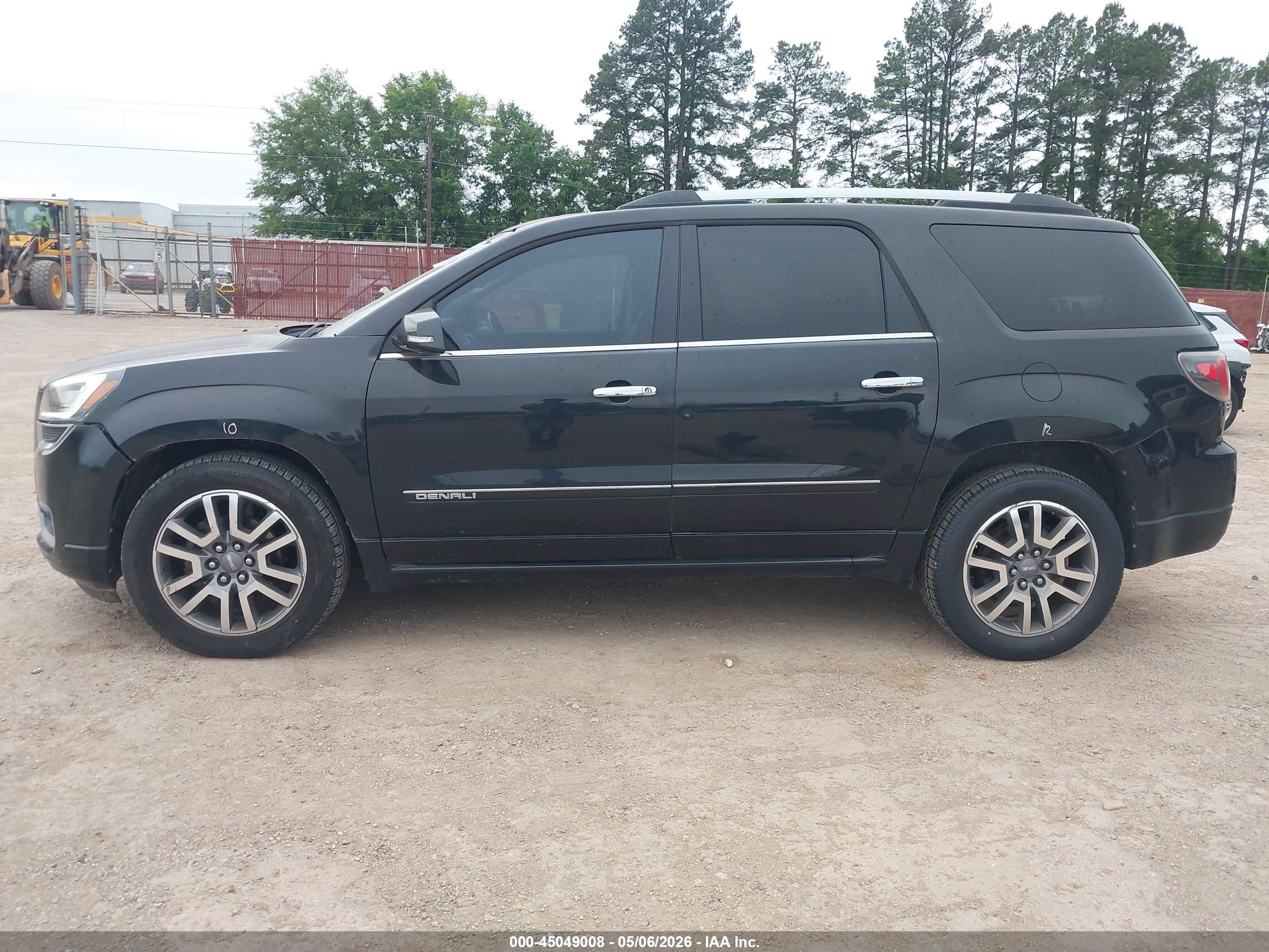 2014 Gmc Acadia Denali Черный vin: 1GKKRTKD7EJ244346
