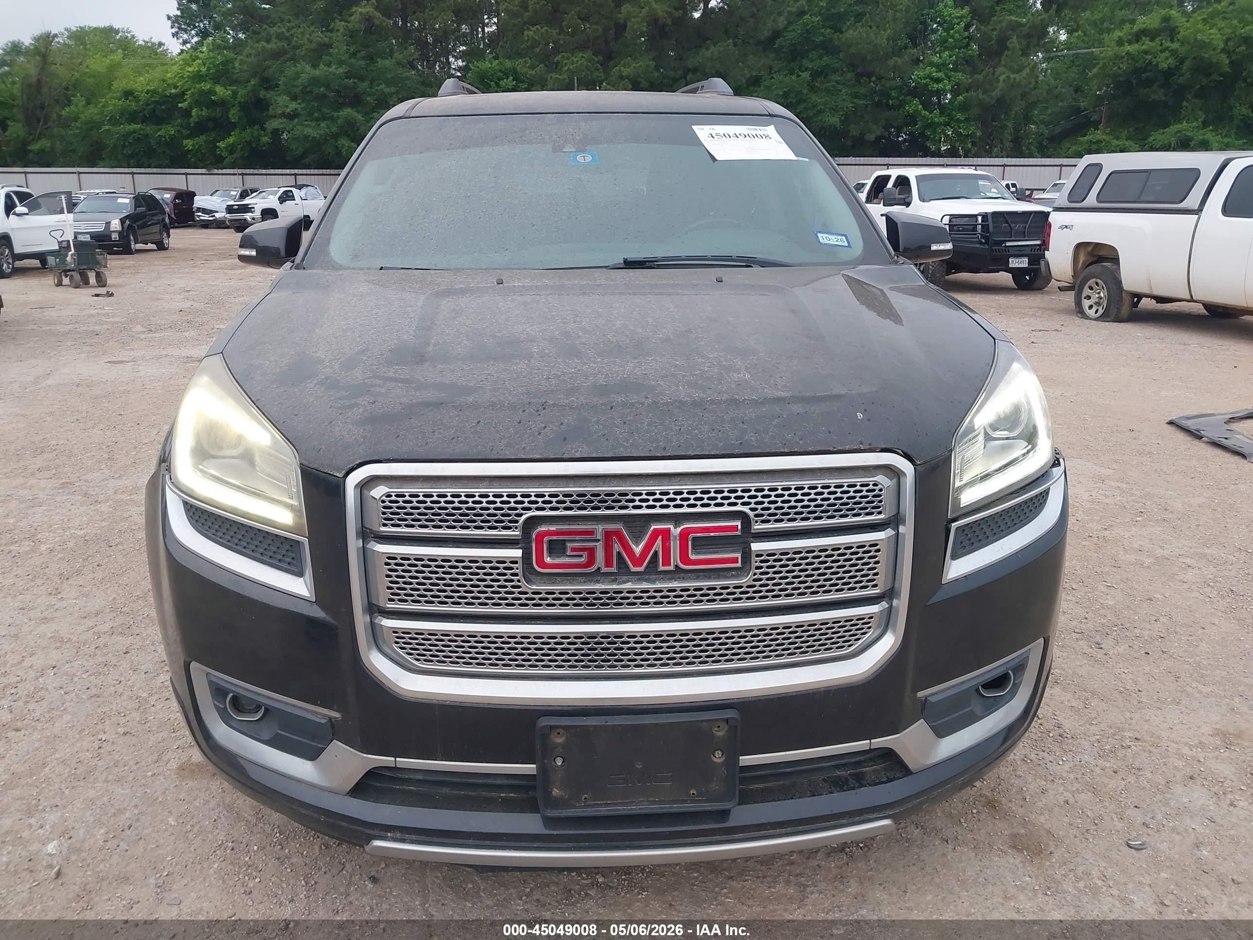 2014 Gmc Acadia Denali Черный vin: 1GKKRTKD7EJ244346