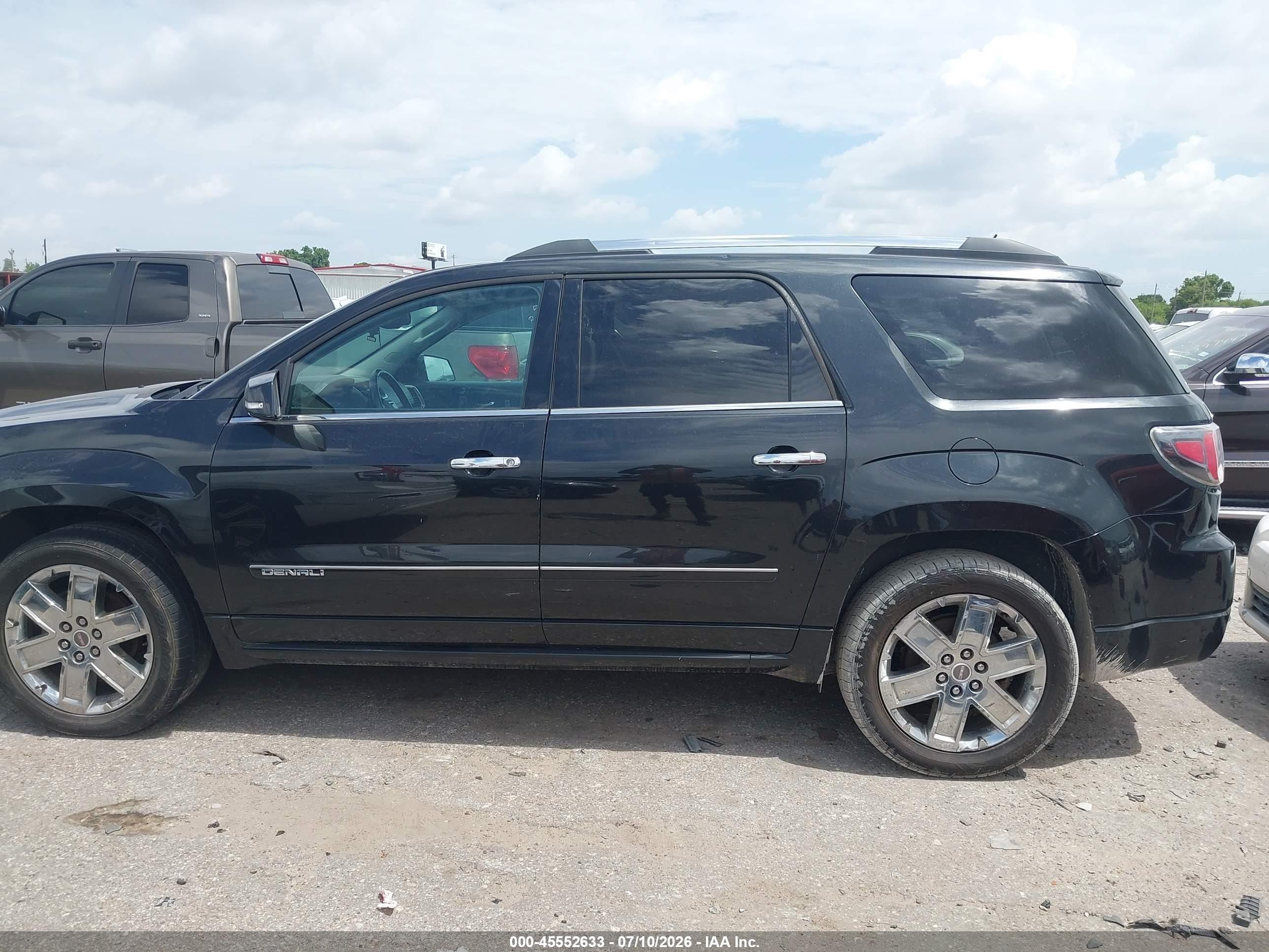 2014 Gmc Acadia Denali Черный vin: 1GKKRTKD7EJ305517