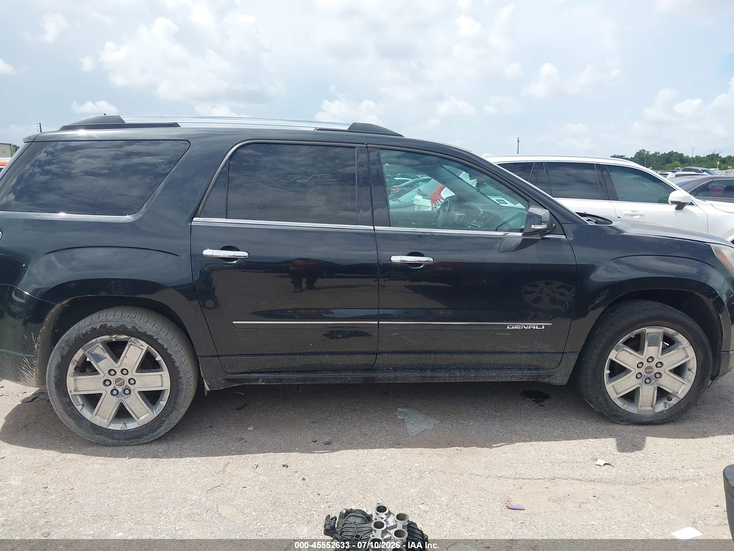 2014 Gmc Acadia Denali Черный vin: 1GKKRTKD7EJ305517