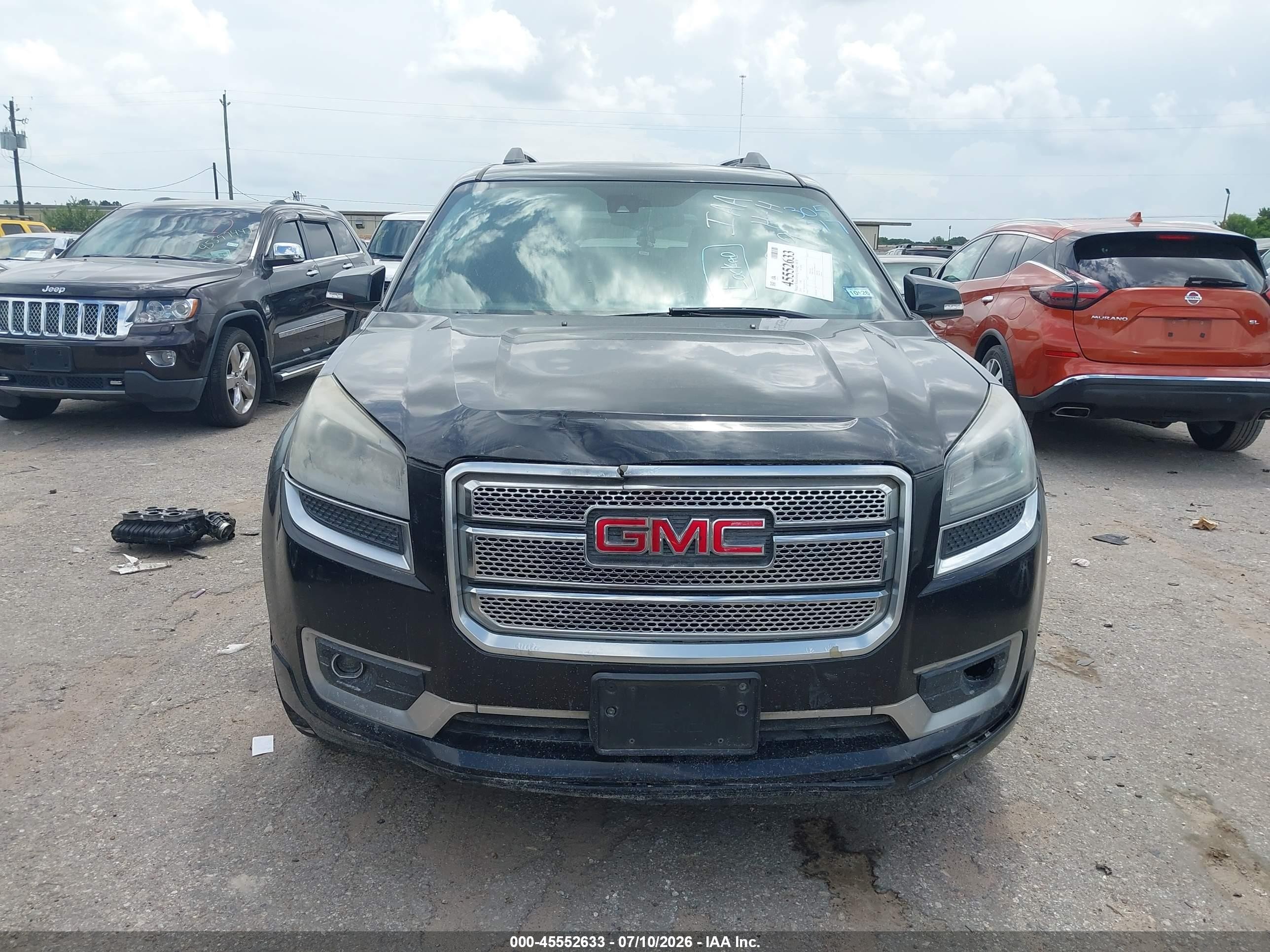 2014 Gmc Acadia Denali Черный vin: 1GKKRTKD7EJ305517