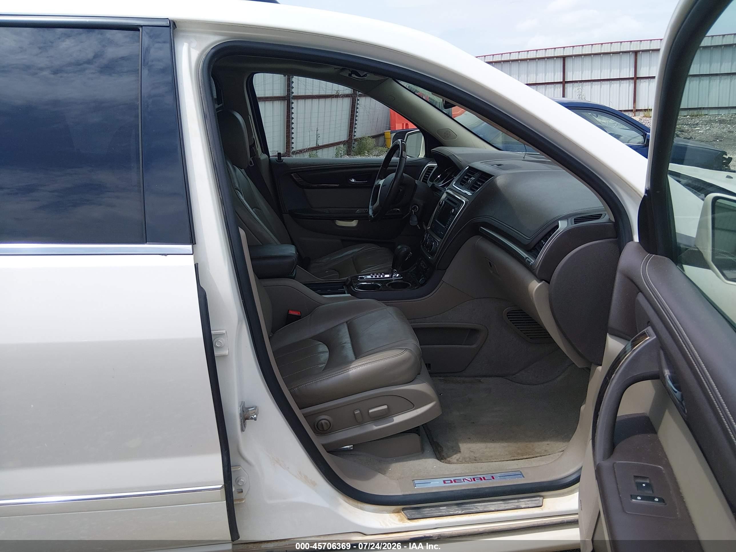 2015 Gmc Acadia Denali White vin: 1GKKRTKD7FJ305664