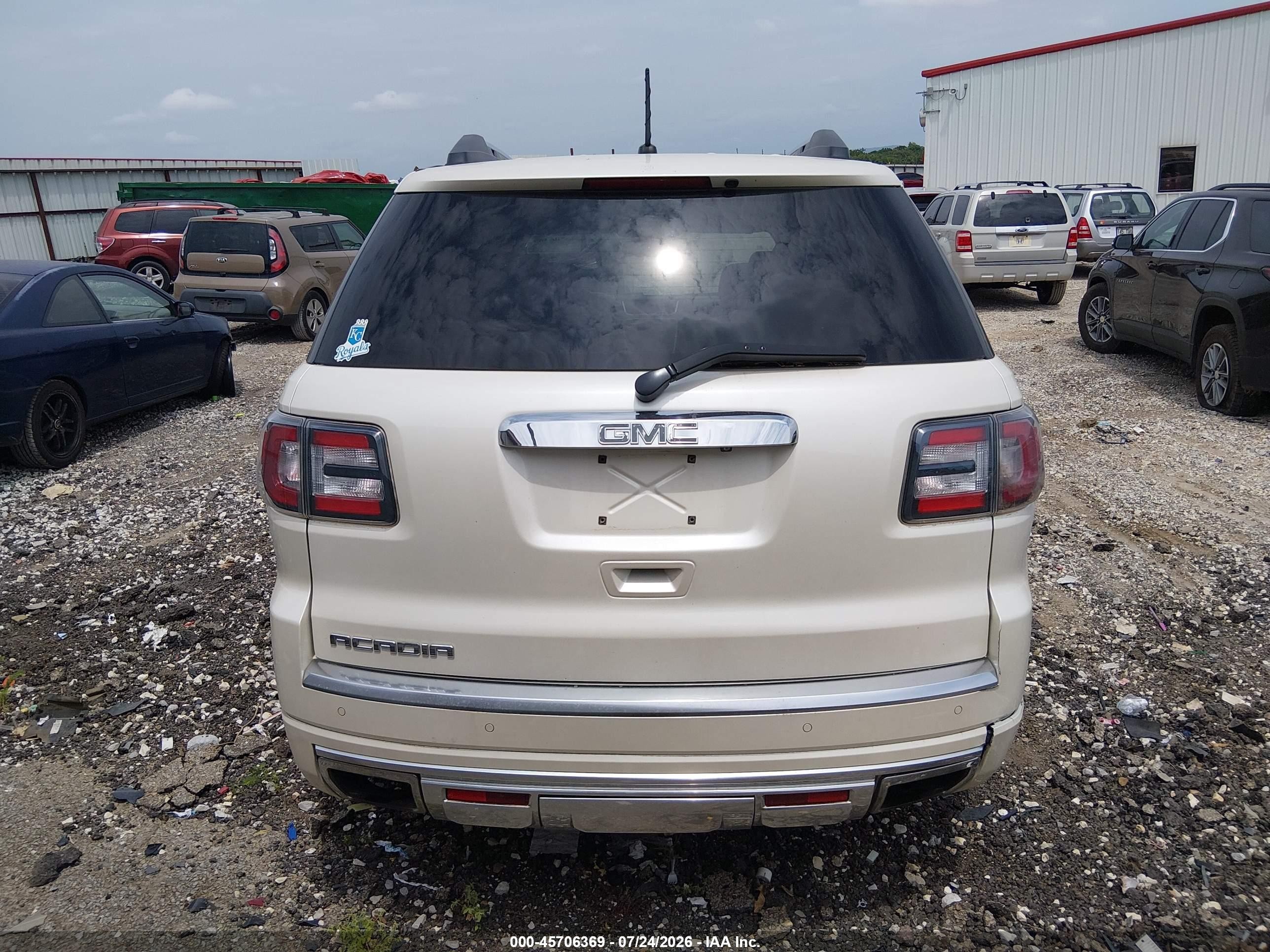 2015 Gmc Acadia Denali White vin: 1GKKRTKD7FJ305664