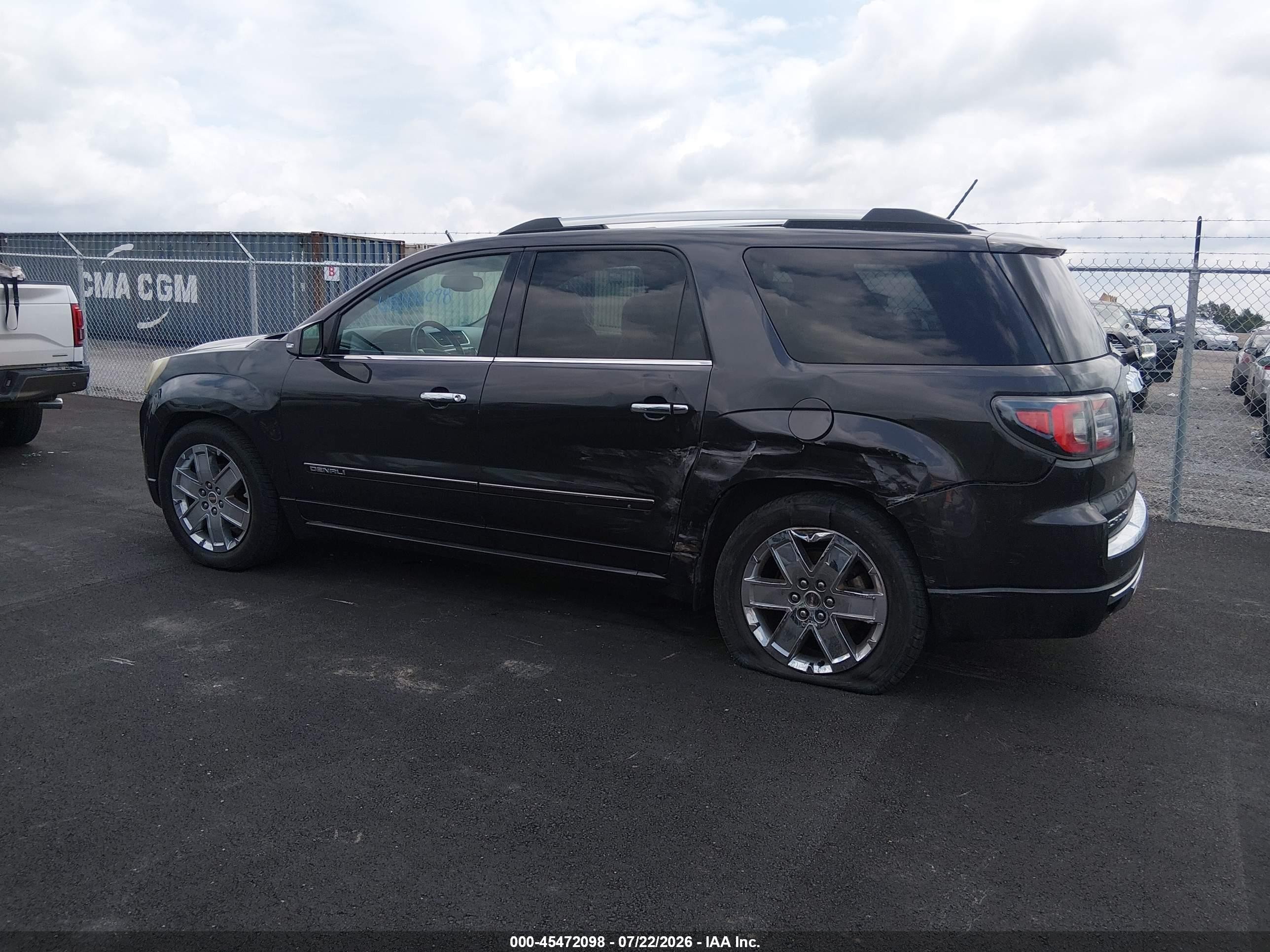 2015 Gmc Acadia Denali Черный vin: 1GKKRTKD7FJ371065