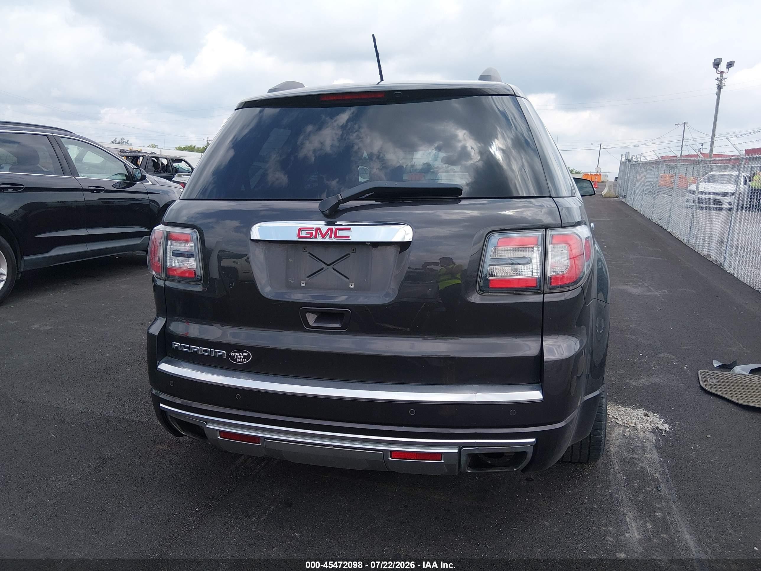 2015 Gmc Acadia Denali Черный vin: 1GKKRTKD7FJ371065