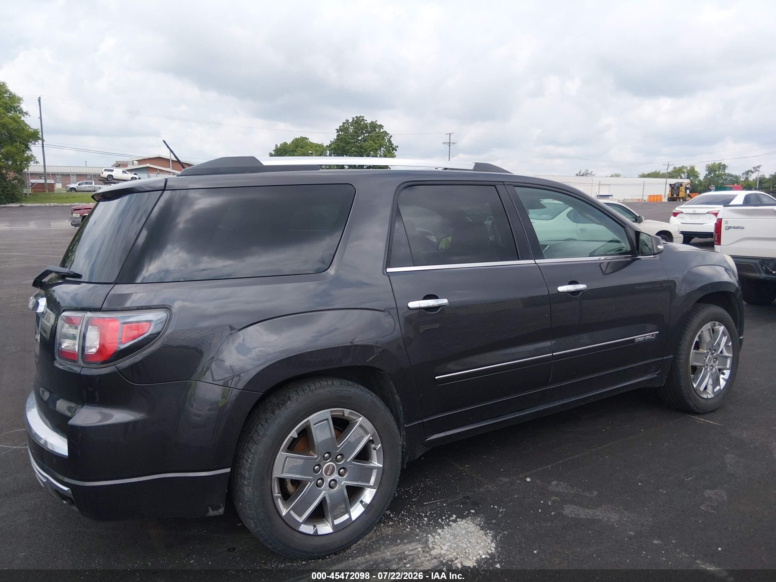 2015 Gmc Acadia Denali Черный vin: 1GKKRTKD7FJ371065