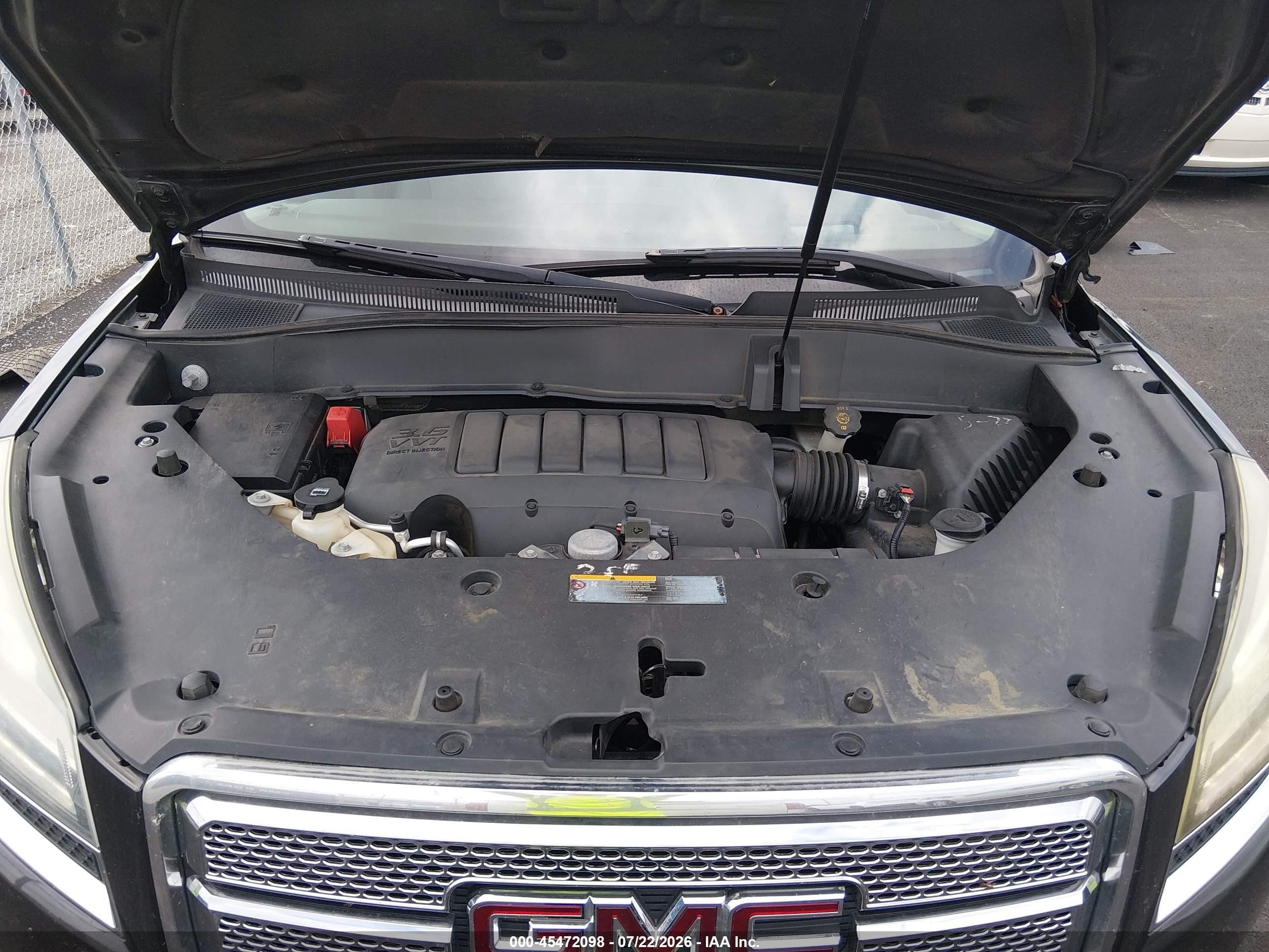 2015 Gmc Acadia Denali Черный vin: 1GKKRTKD7FJ371065
