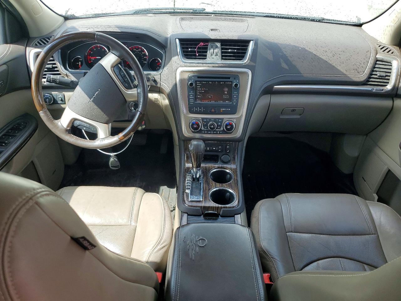 2013 Gmc Acadia Denali White vin: 1GKKRTKD8DJ215324