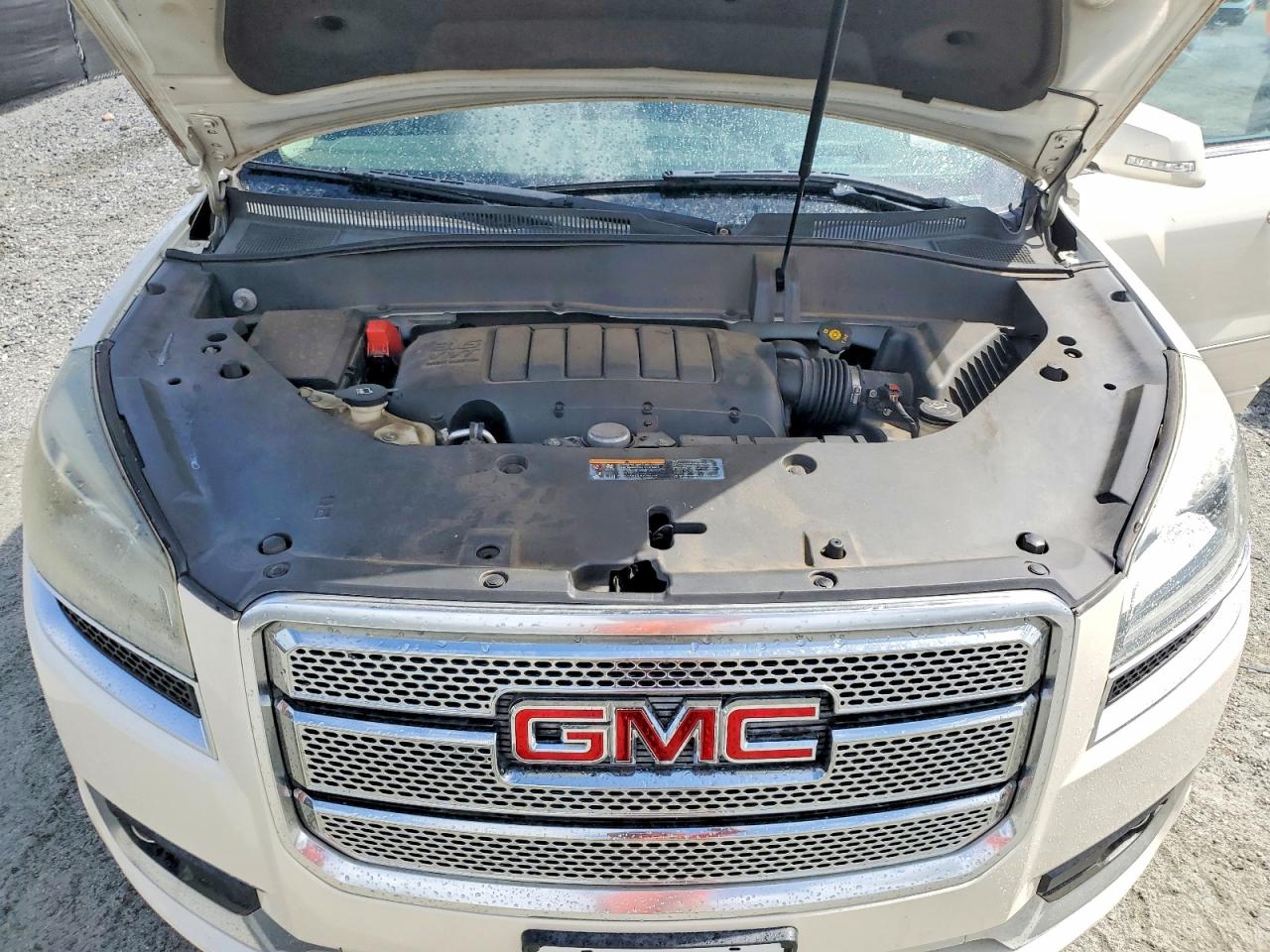 2013 Gmc Acadia Denali White vin: 1GKKRTKD8DJ215324
