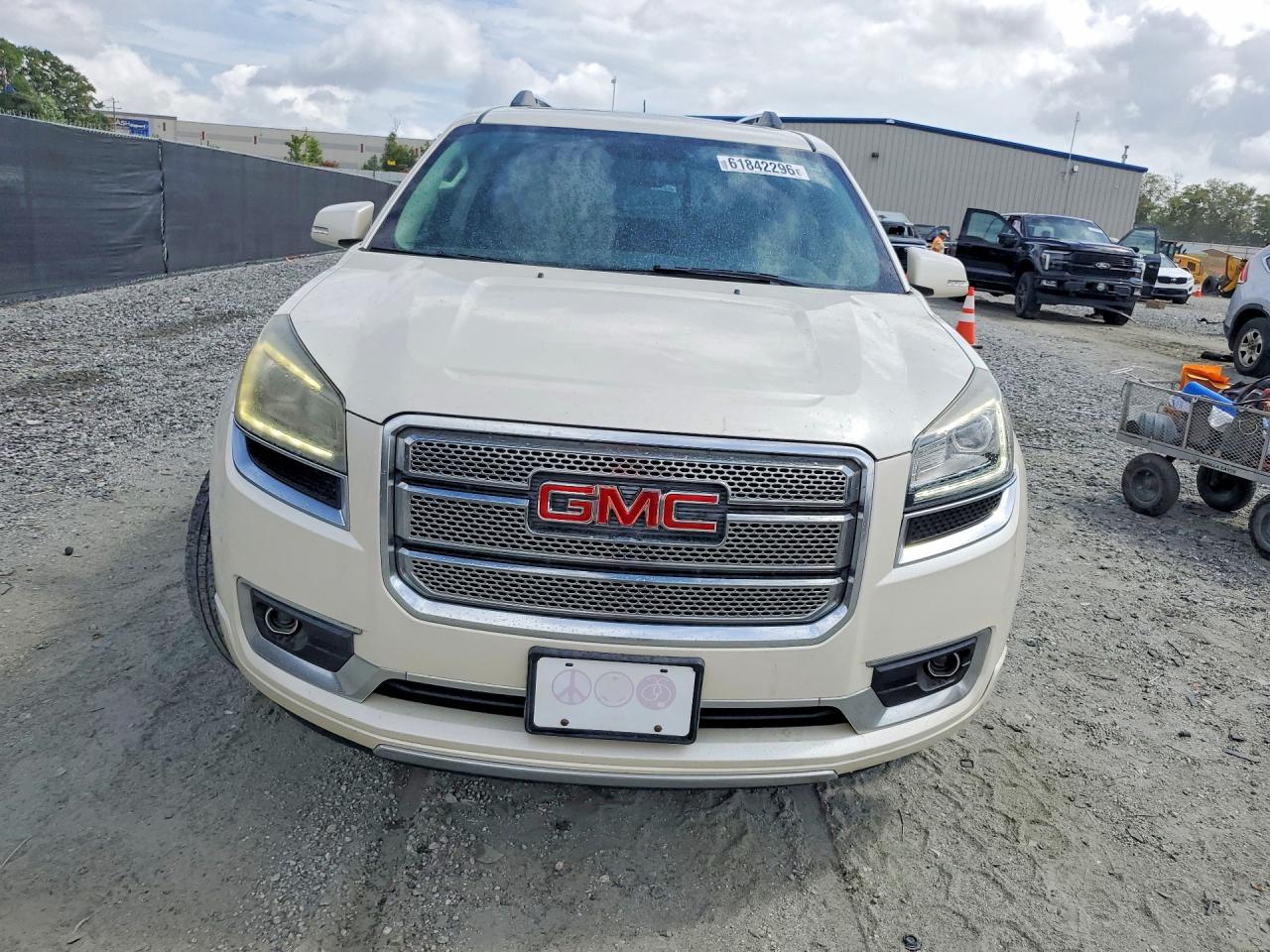 2013 Gmc Acadia Denali White vin: 1GKKRTKD8DJ215324