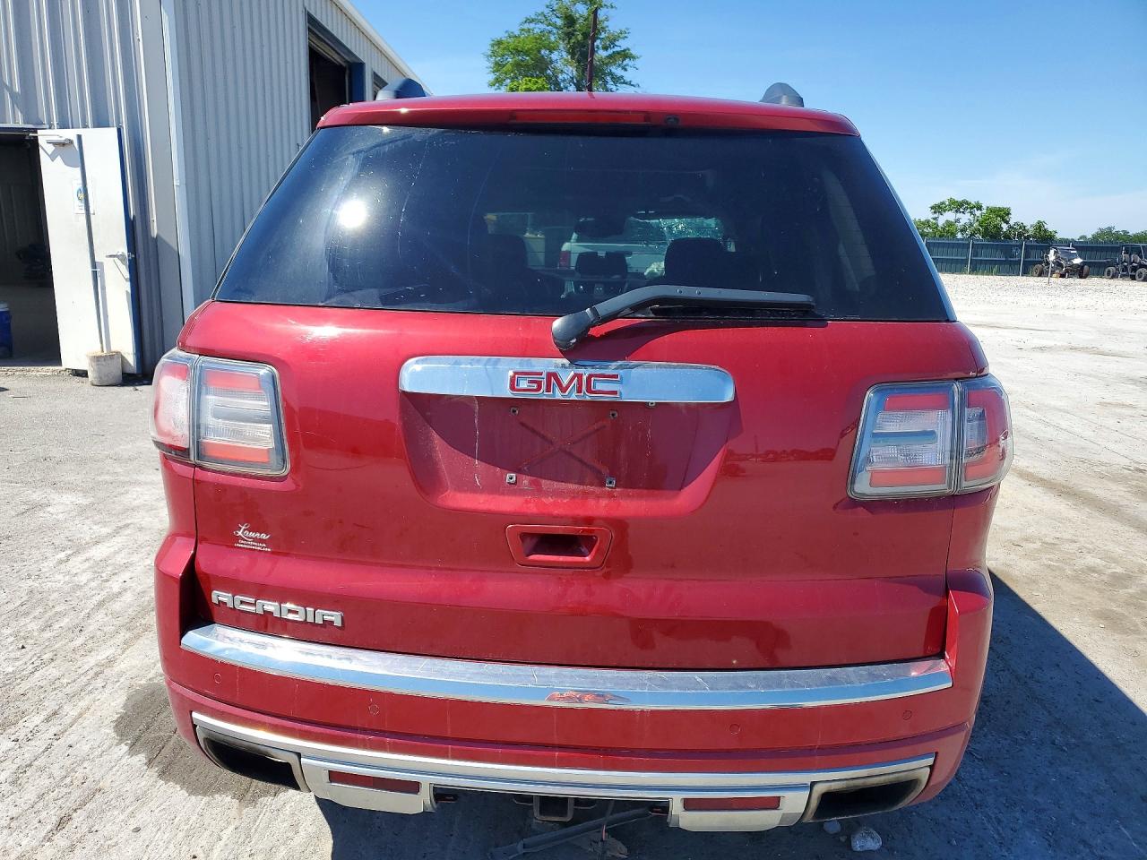 2014 Gmc Acadia Denali Red vin: 1GKKRTKD8EJ235042
