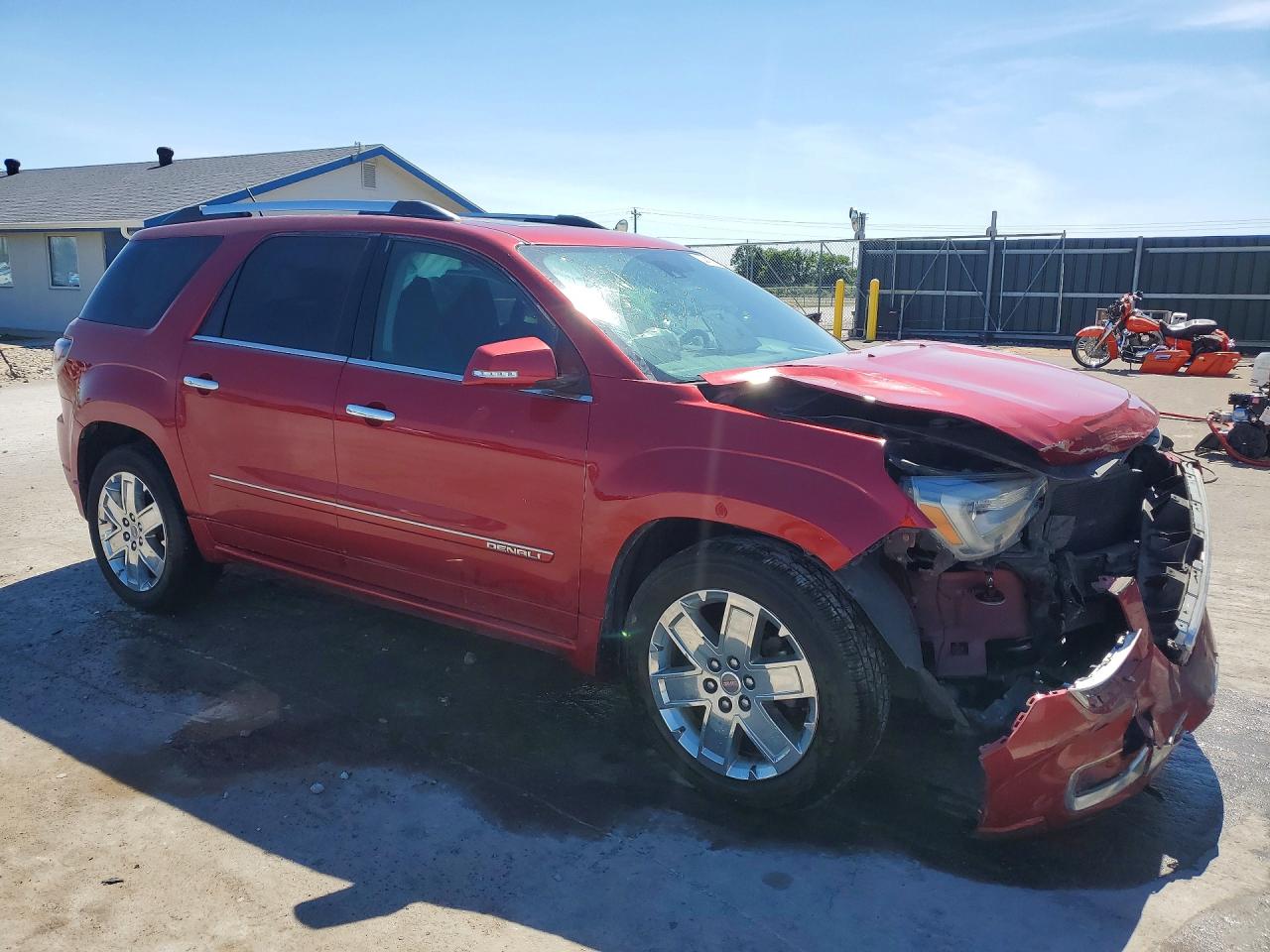 2014 Gmc Acadia Denali Red vin: 1GKKRTKD8EJ235042
