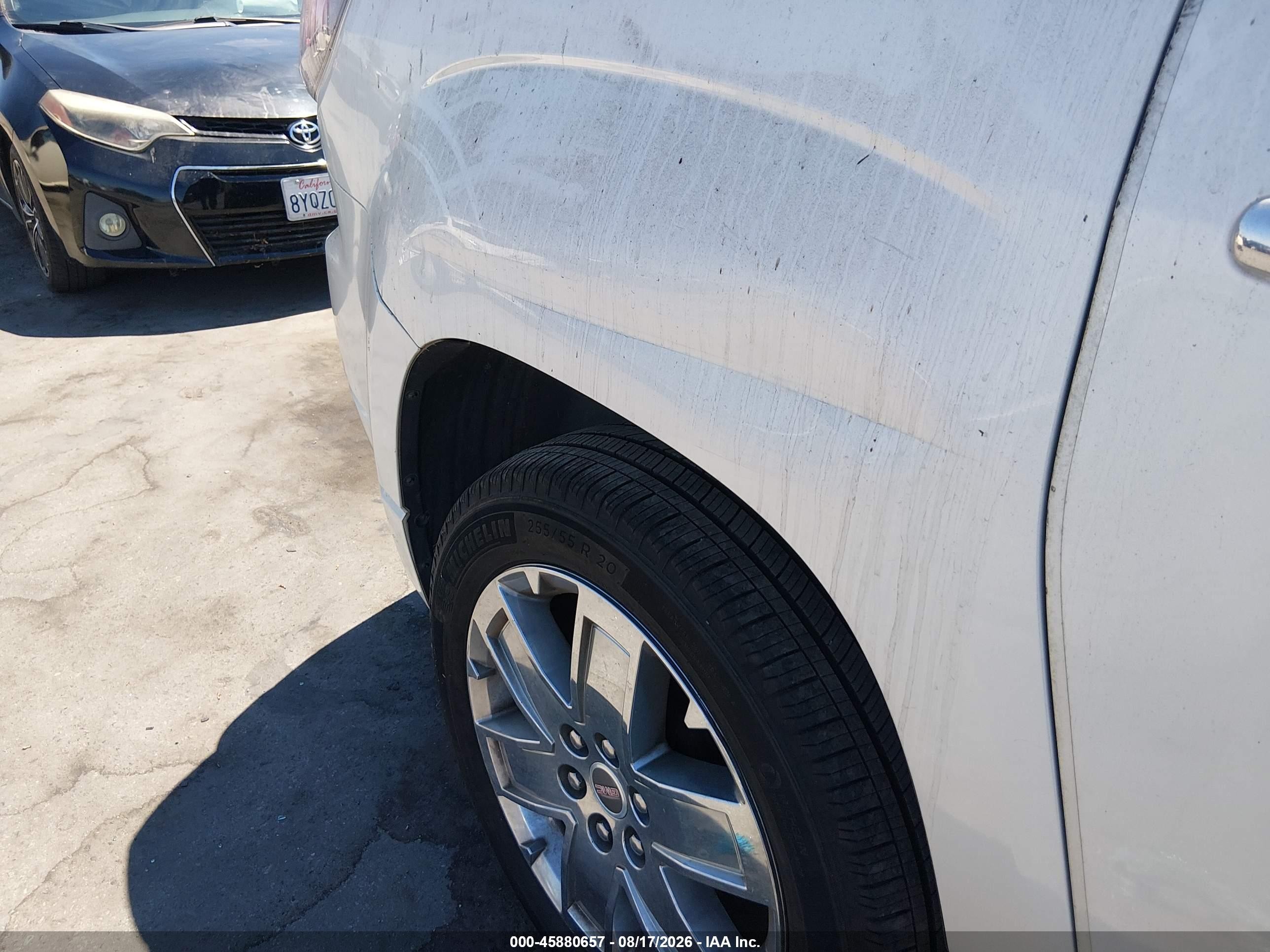 2013 Gmc Acadia Denali White vin: 1GKKRTKD9DJ229295