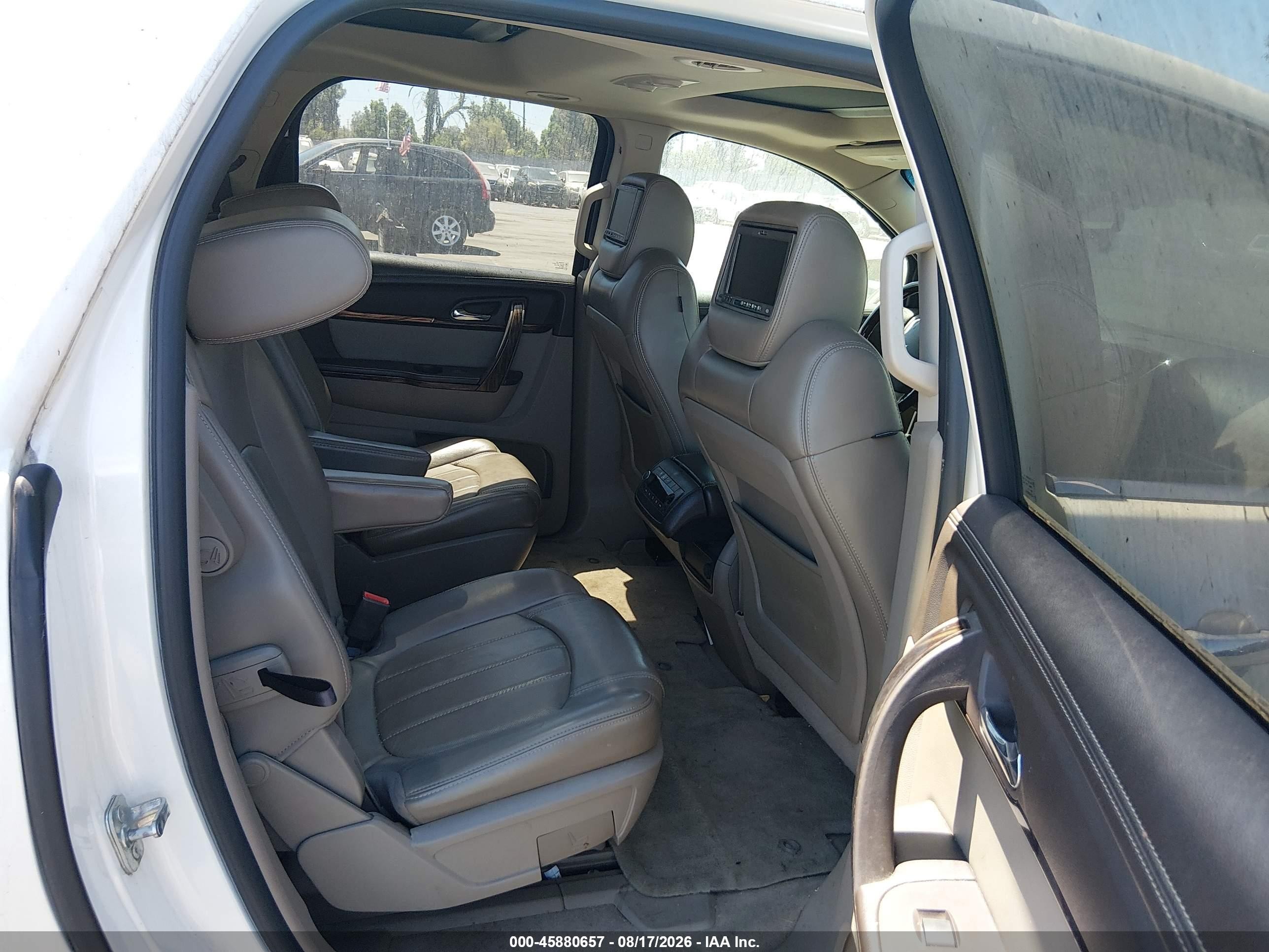 2013 Gmc Acadia Denali White vin: 1GKKRTKD9DJ229295