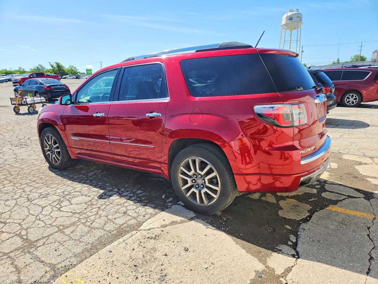 2014 Gmc Acadia Denali Red vin: 1GKKRTKD9EJ140523