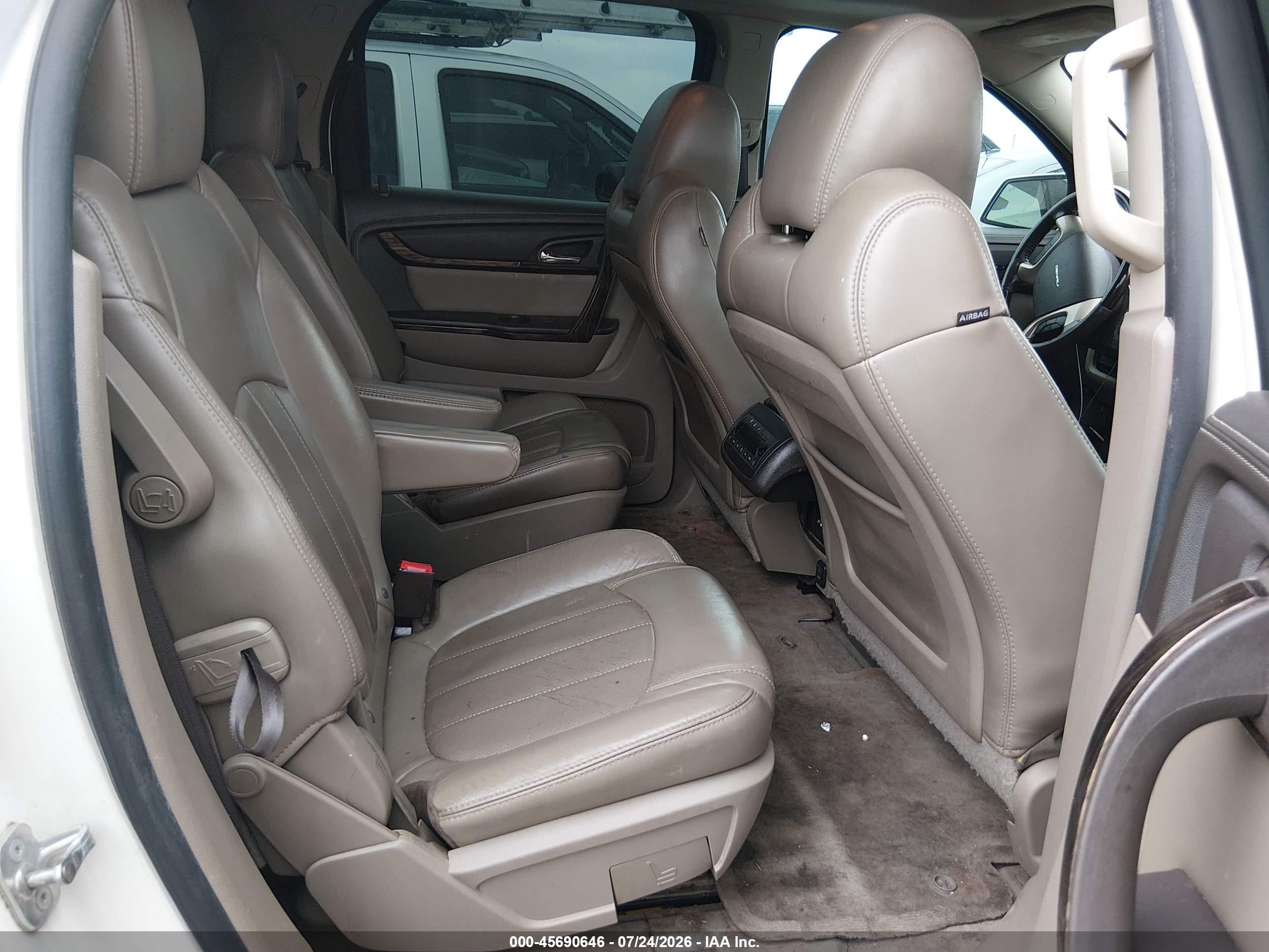 2014 Gmc Acadia Denali Белый vin: 1GKKRTKD9EJ191441