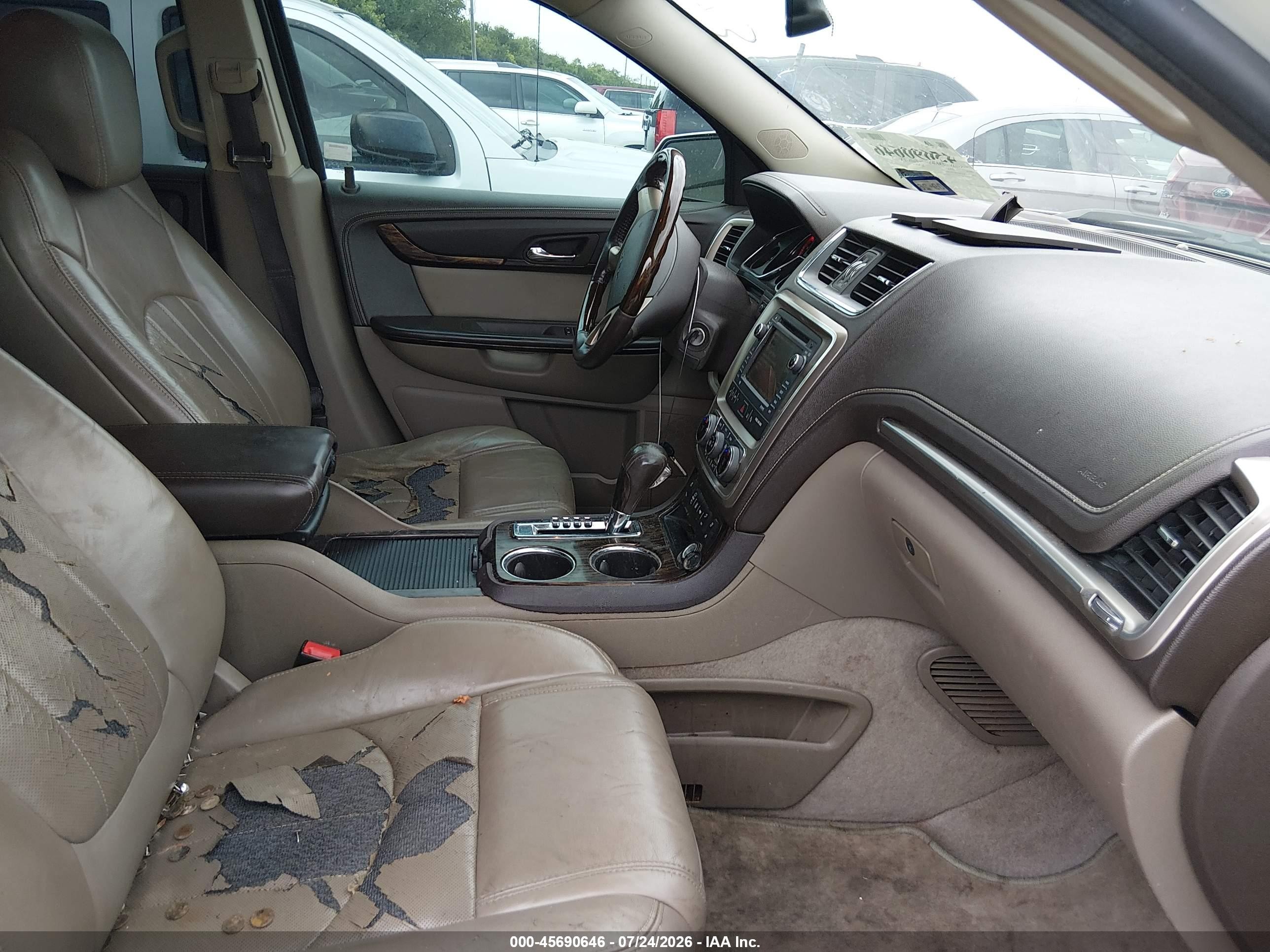 2014 Gmc Acadia Denali Белый vin: 1GKKRTKD9EJ191441